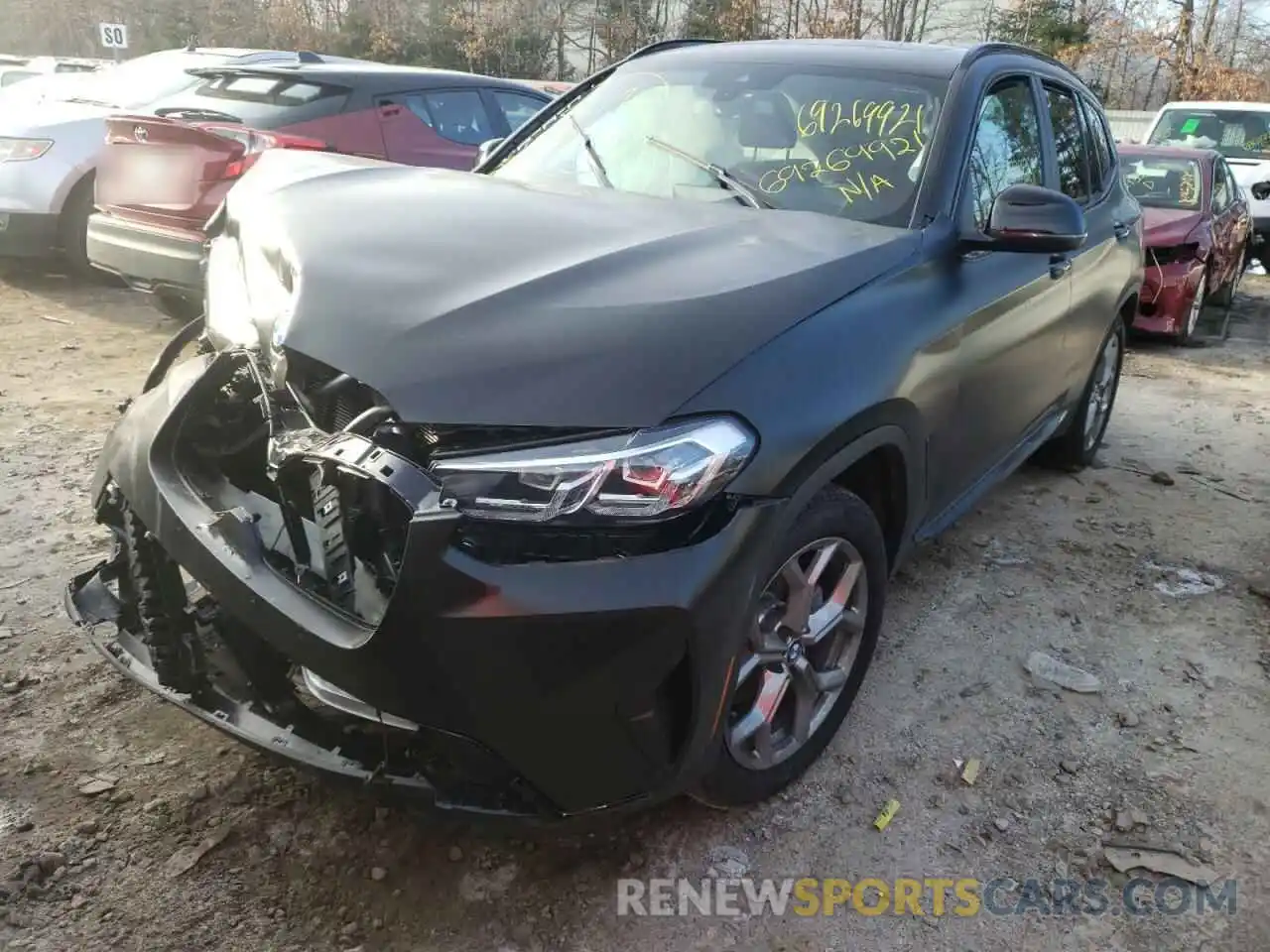 2 Photograph of a damaged car 5UX53DP0XN9J75027 BMW X3 2022