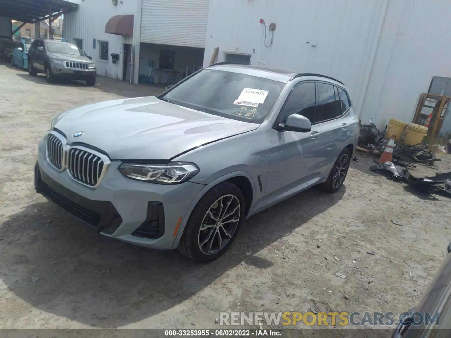 2 Photograph of a damaged car 5UX53DP0XN9K11654 BMW X3 2022