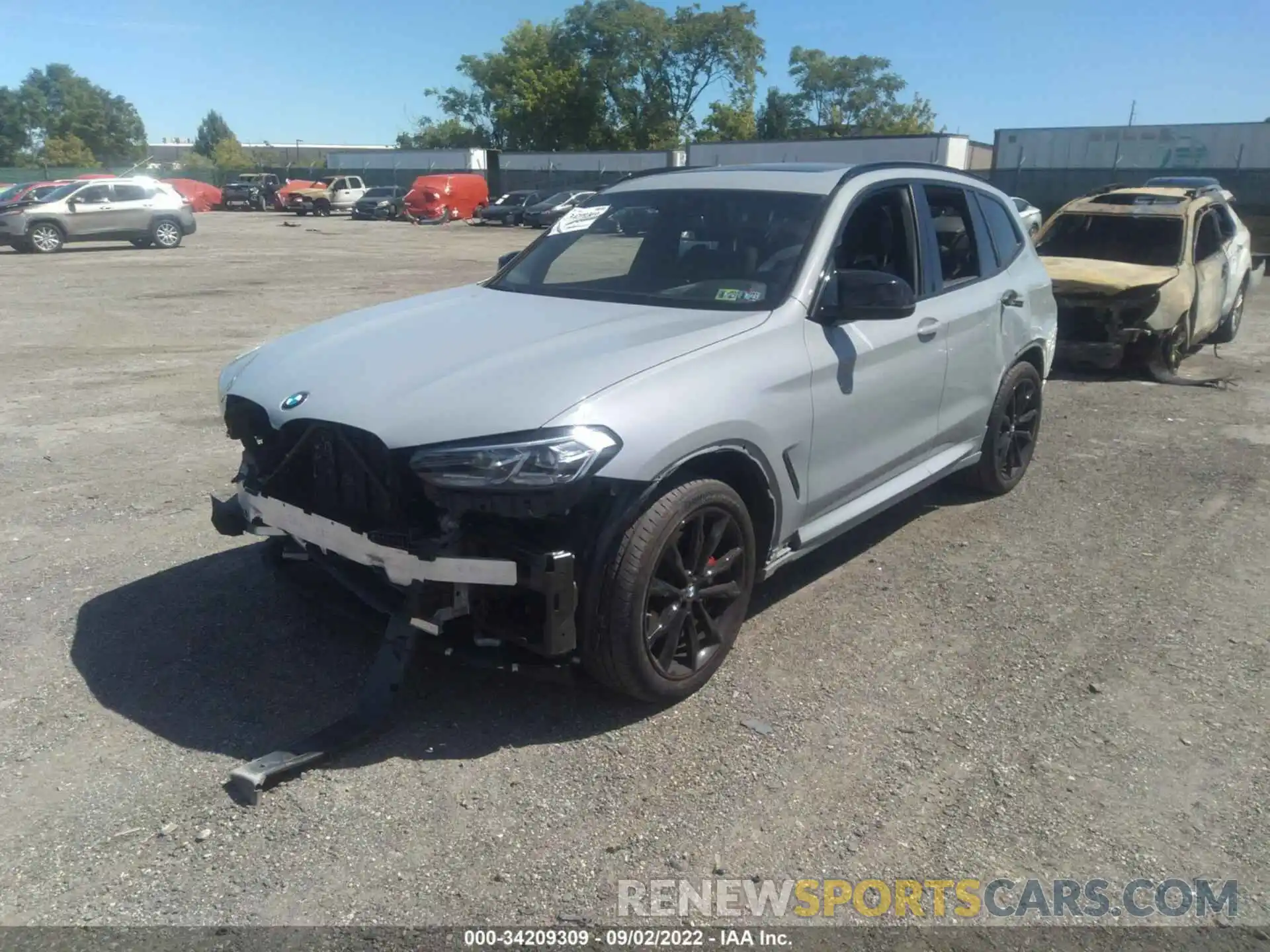 2 Photograph of a damaged car 5UX83DP0XN9J64526 BMW X3 2022