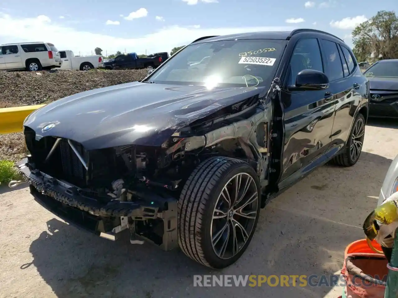 2 Photograph of a damaged car WBX47DP00NN151234 BMW X3 2022