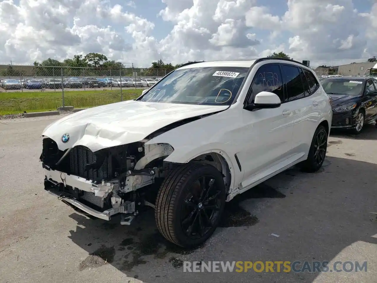 2 Photograph of a damaged car WBX47DP04NN126806 BMW X3 2022