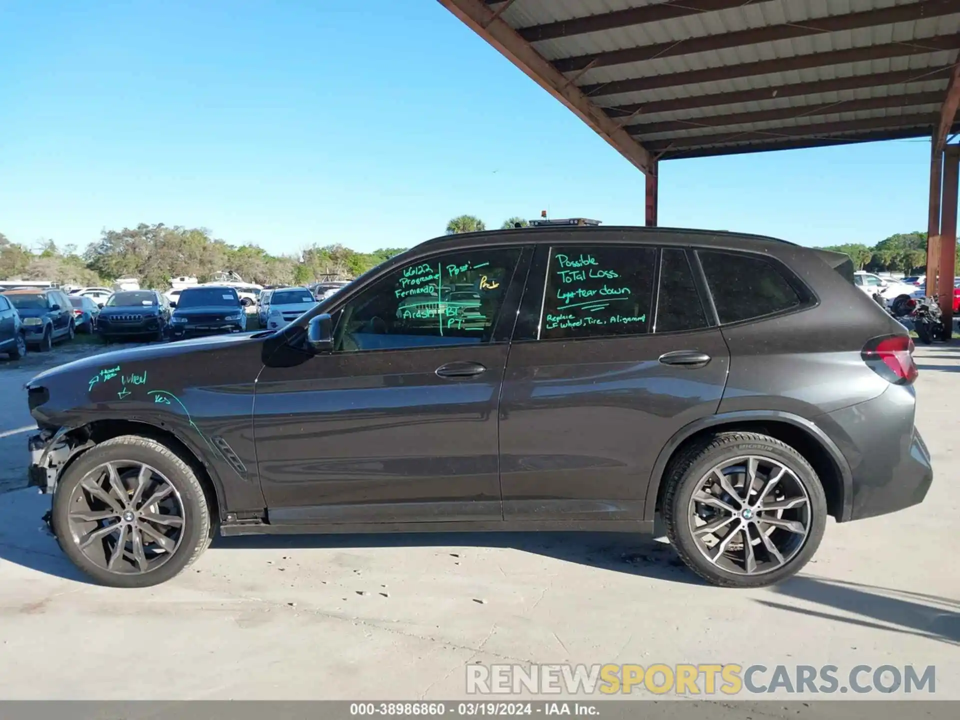 14 Photograph of a damaged car WBX57DP02NN175488 BMW X3 2022