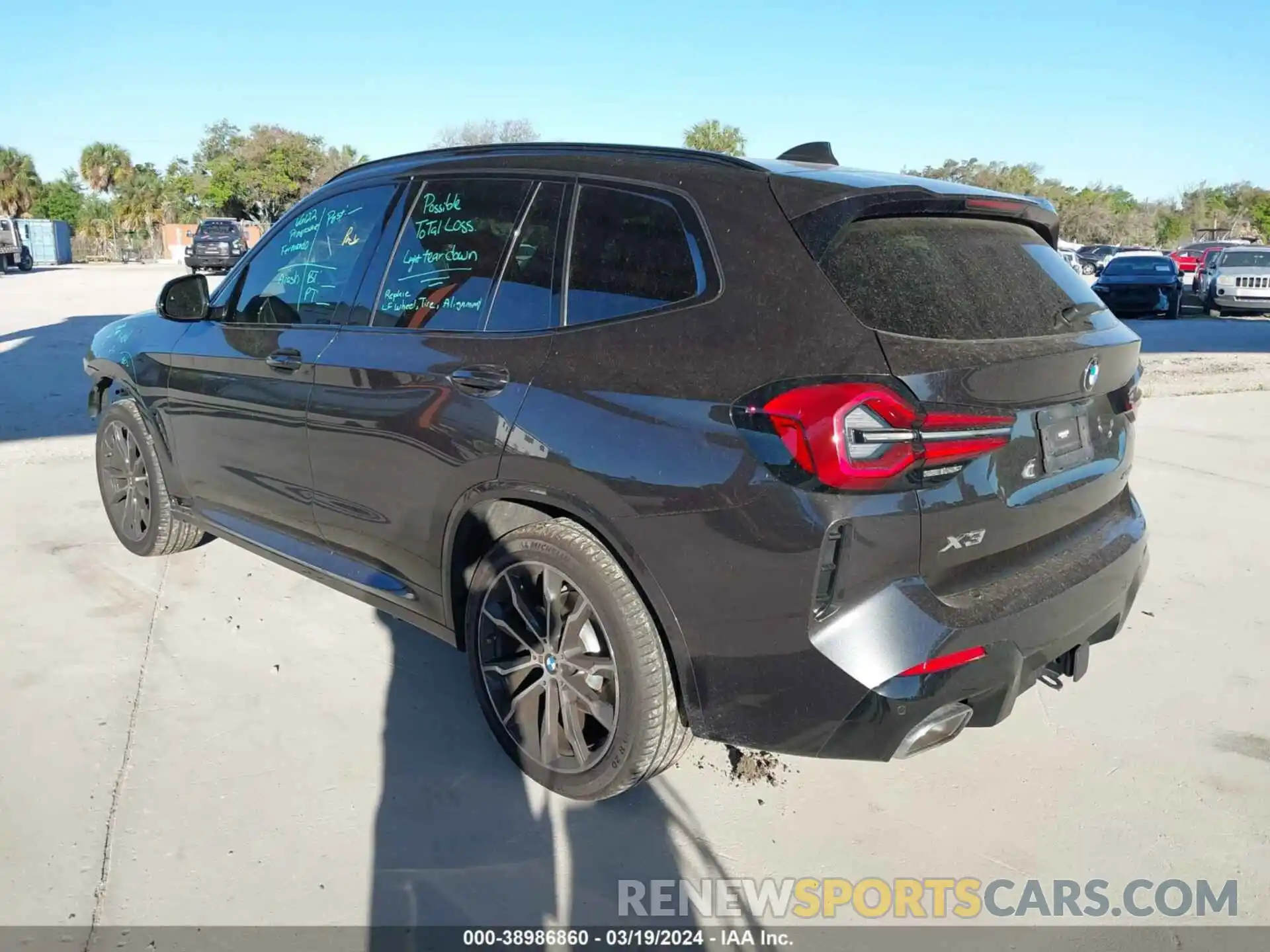 3 Photograph of a damaged car WBX57DP02NN175488 BMW X3 2022