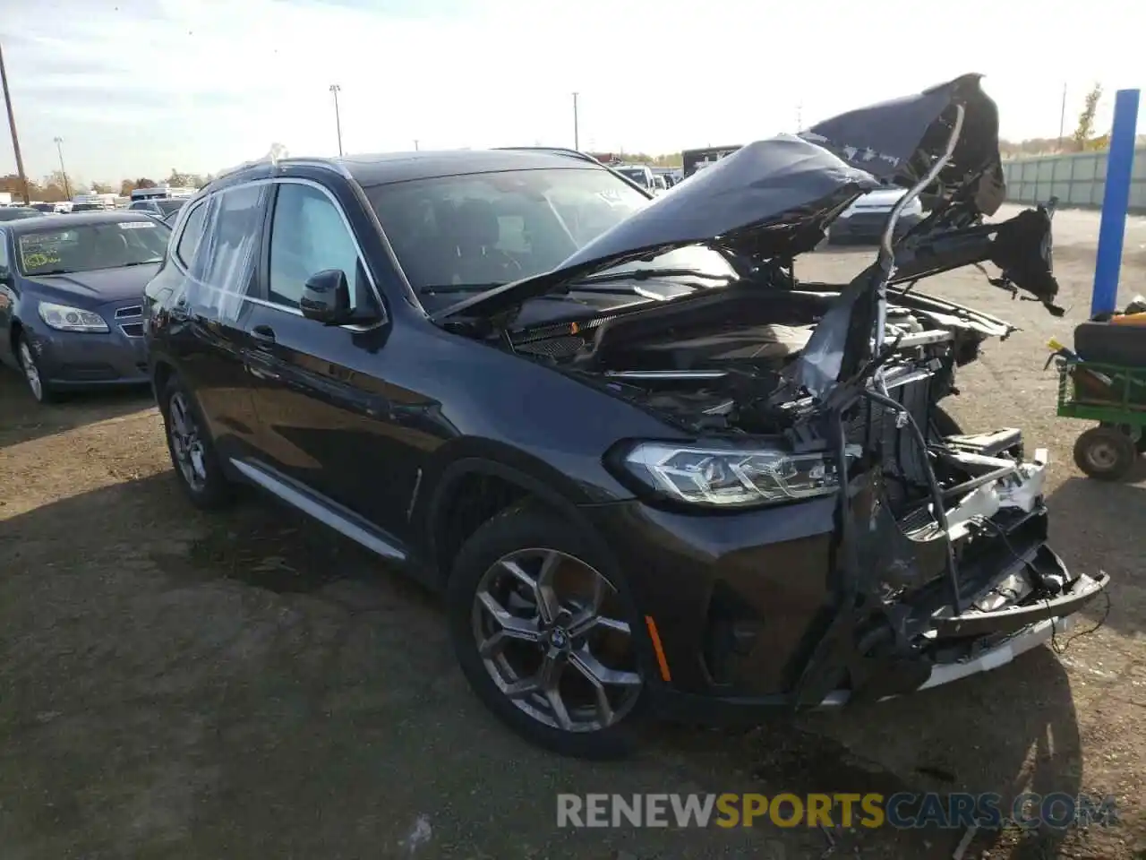 1 Photograph of a damaged car WBX57DP05NN147989 BMW X3 2022