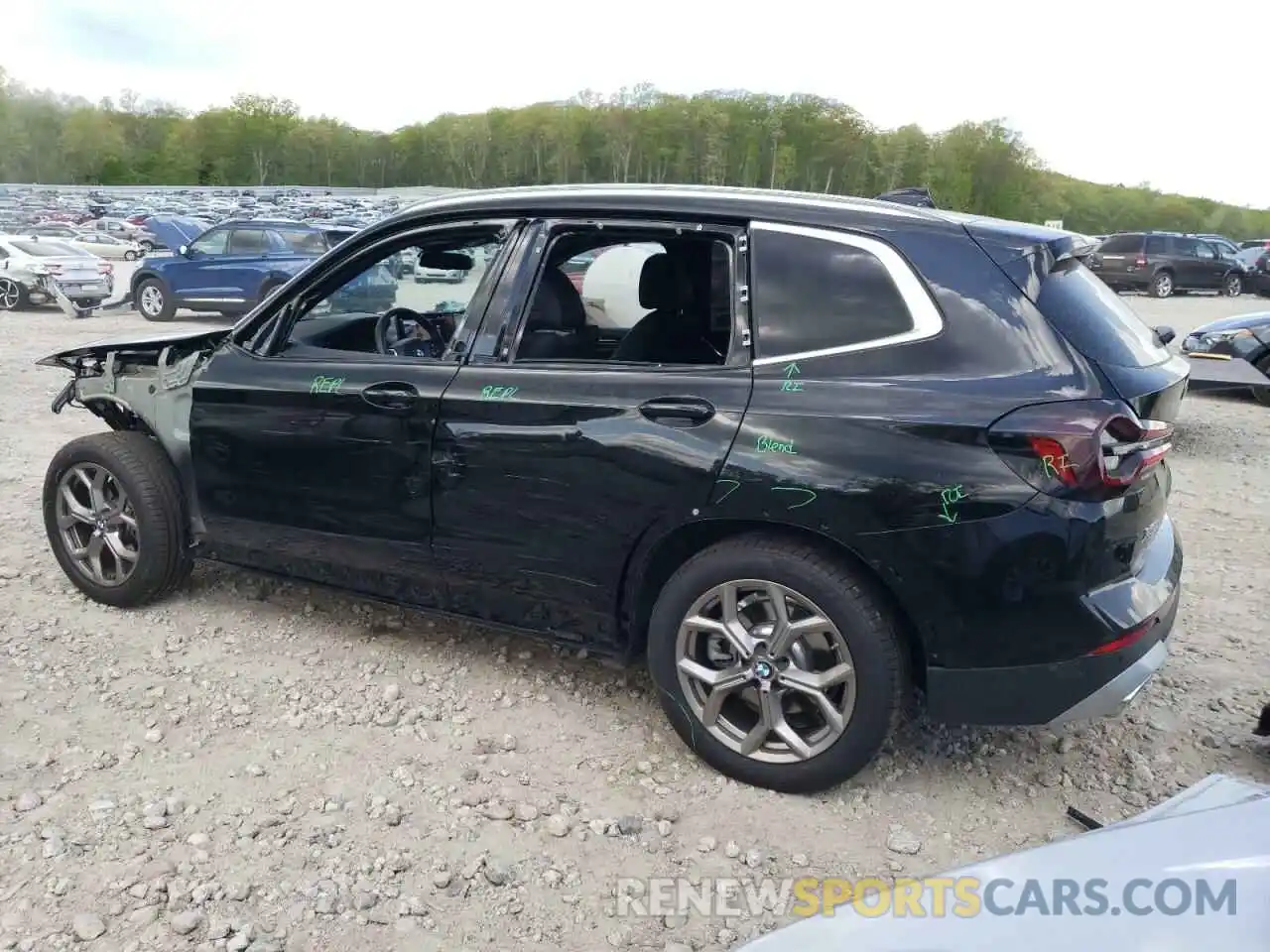 2 Photograph of a damaged car WBX57DP06NN176871 BMW X3 2022