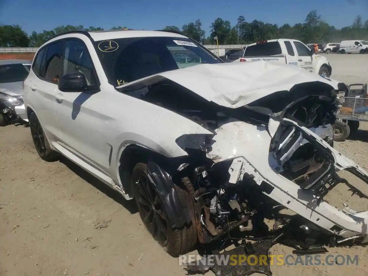 1 Photograph of a damaged car WBX57DP09NN146201 BMW X3 2022