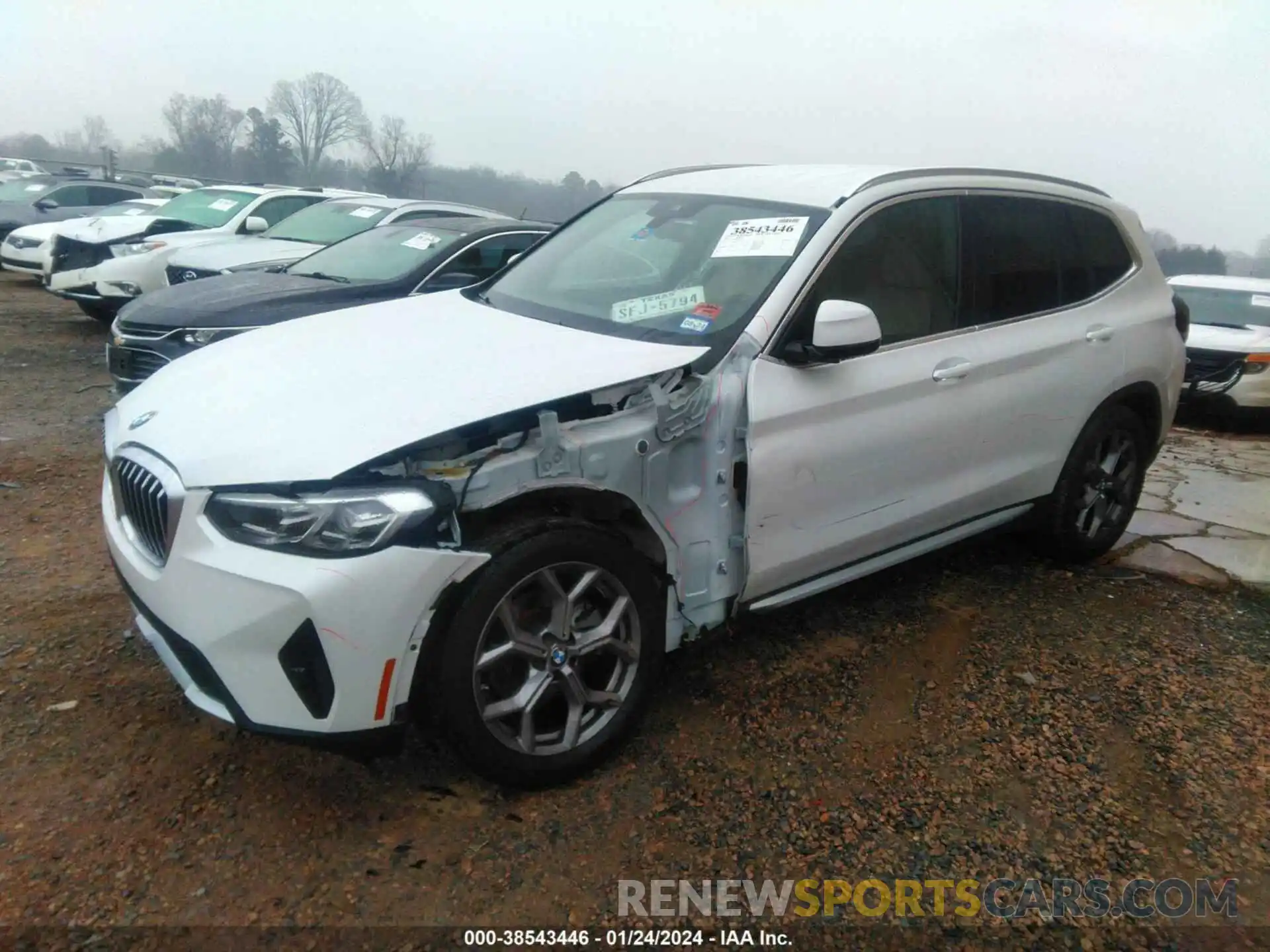 2 Photograph of a damaged car 5UX43DP00P9N53189 BMW X3 2023