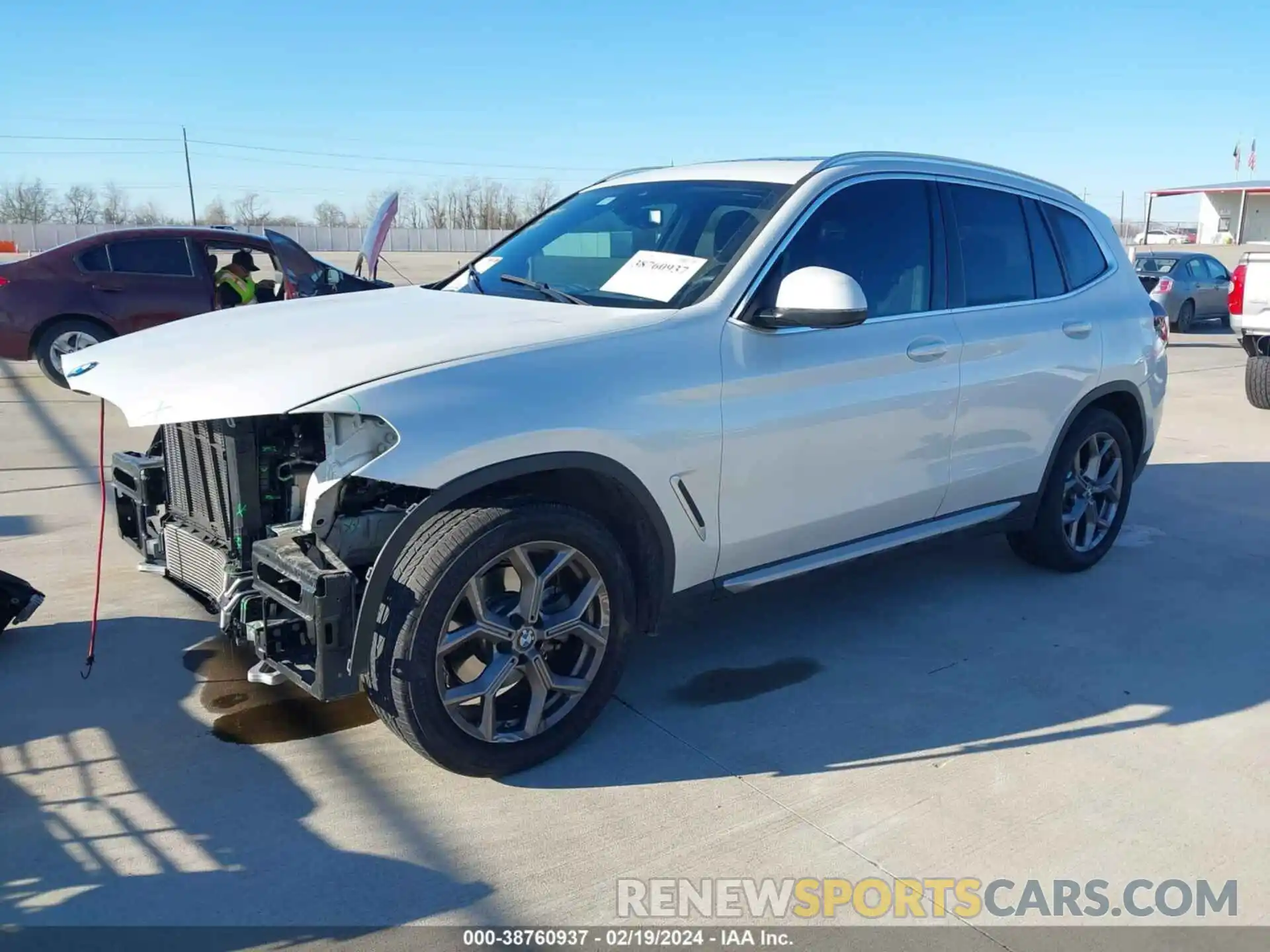 2 Photograph of a damaged car 5UX43DP01P9S57159 BMW X3 2023