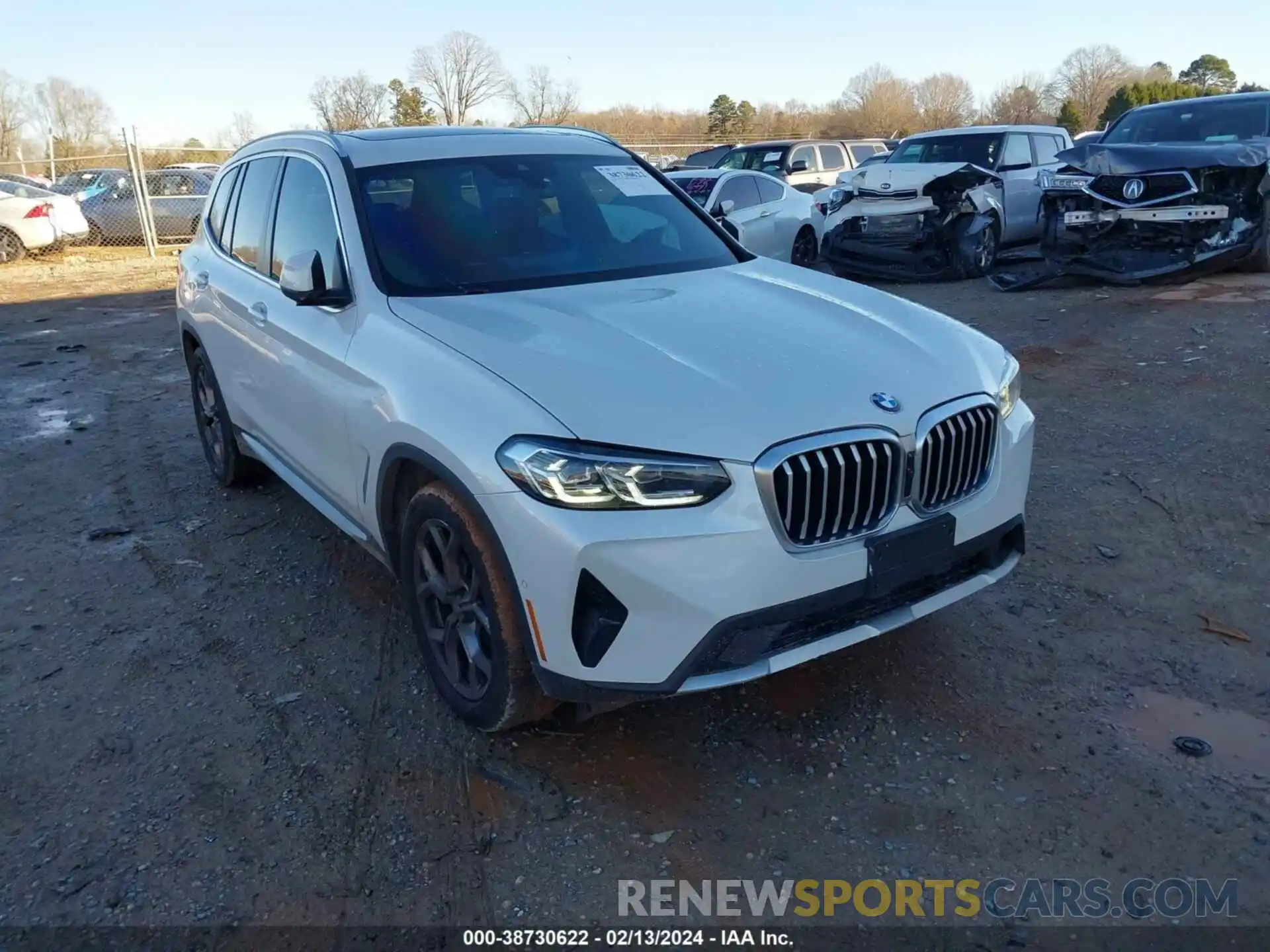 1 Photograph of a damaged car 5UX53DP01P9P05954 BMW X3 2023