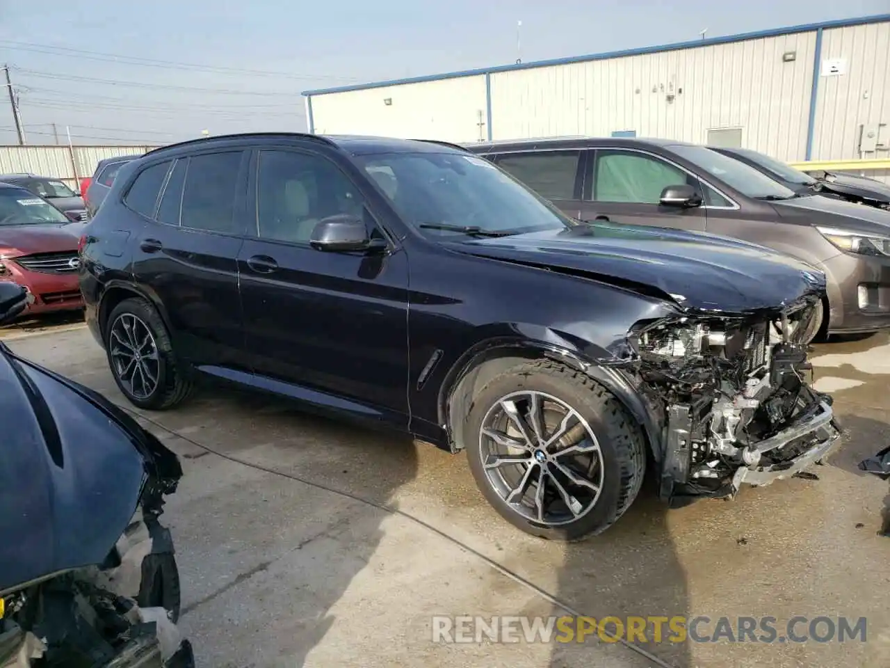 4 Photograph of a damaged car 5UX53DP03P9N51229 BMW X3 2023