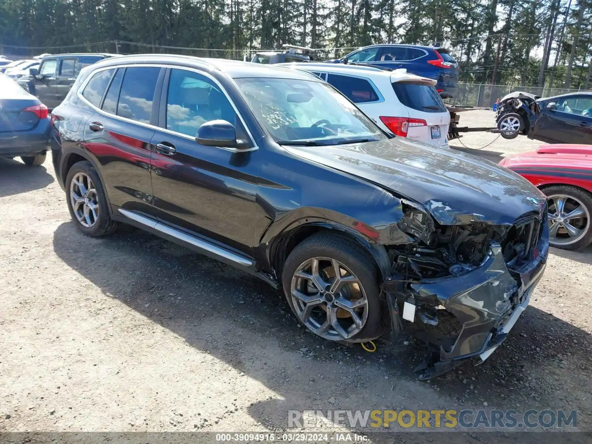 1 Photograph of a damaged car 5UX53DP04P9T28519 BMW X3 2023