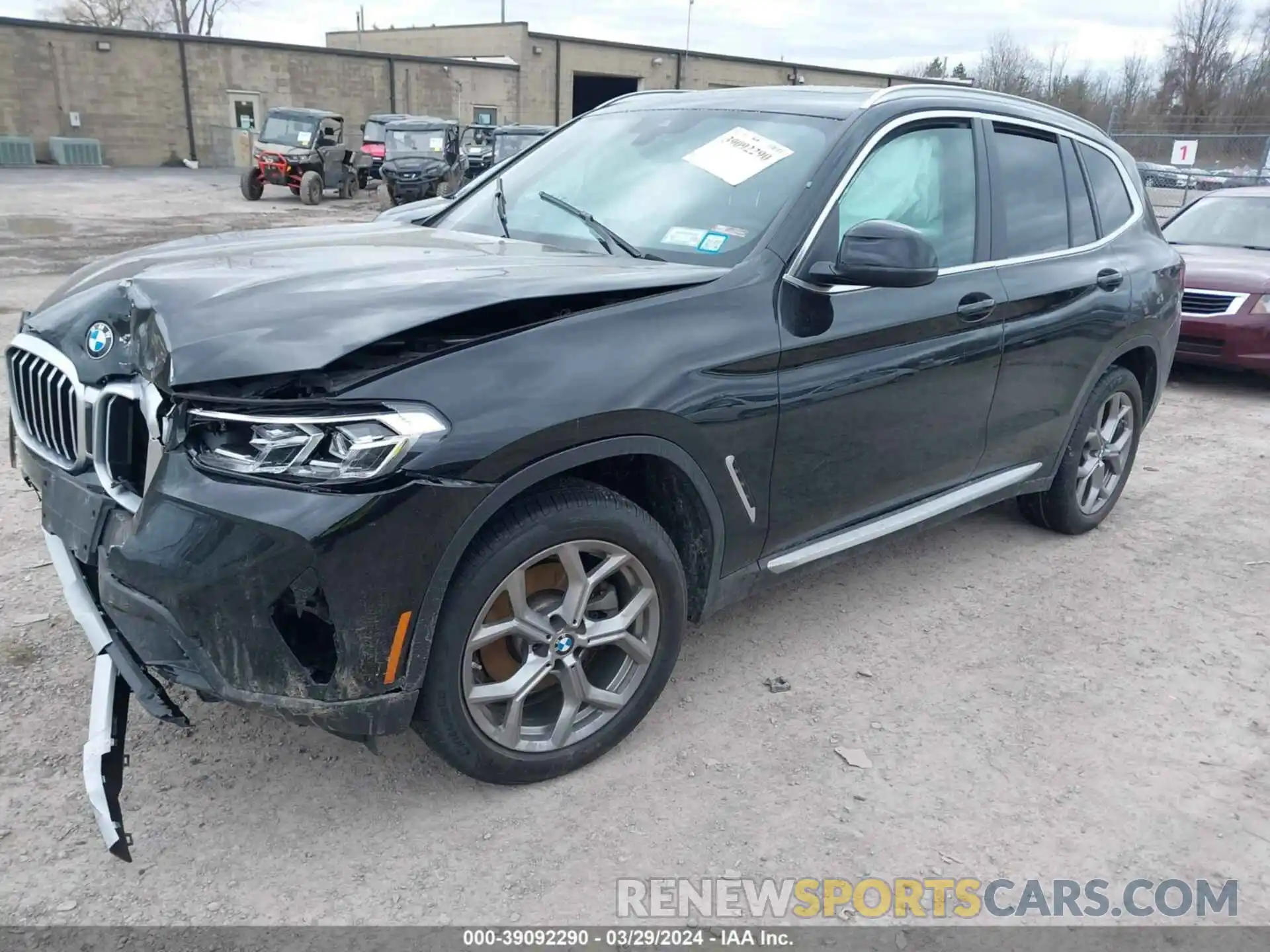 2 Photograph of a damaged car 5UX53DP05P9R05221 BMW X3 2023