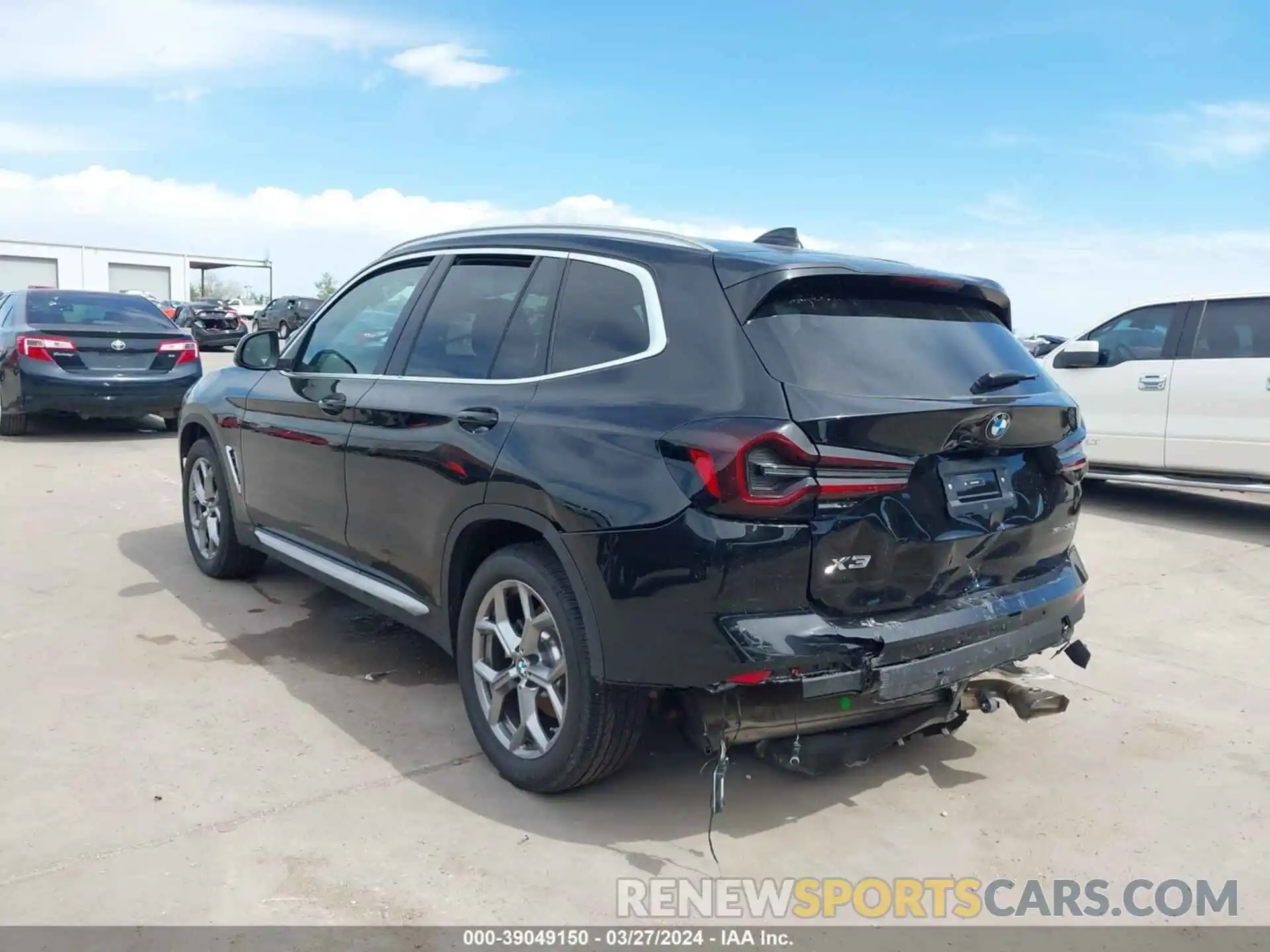 3 Photograph of a damaged car 5UX43DP01R9V02030 BMW X3 2024