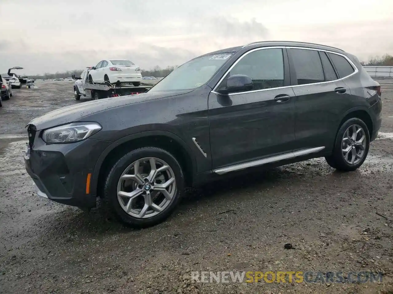 1 Photograph of a damaged car 5UX53DP04R9U65656 BMW X3 2024