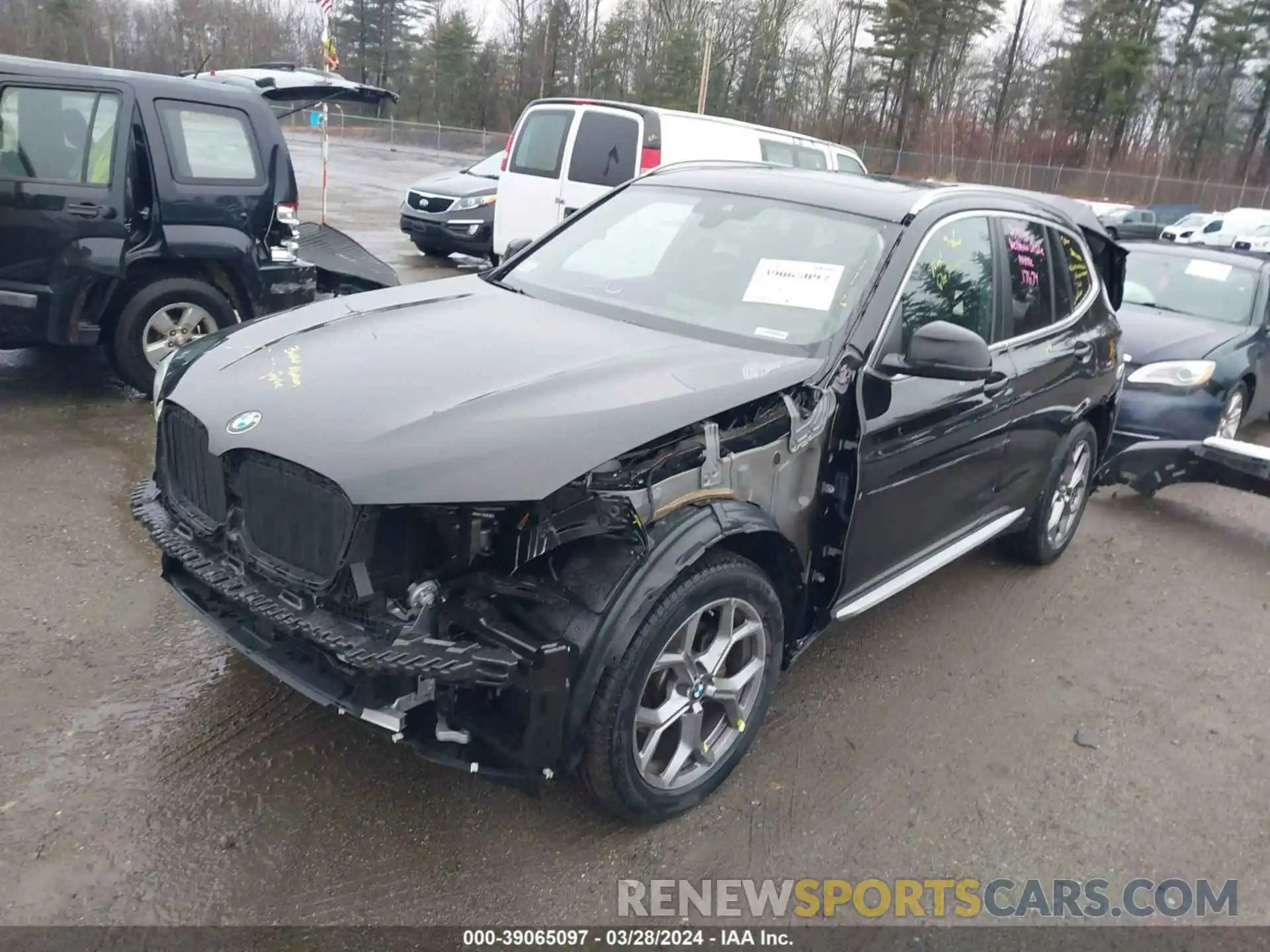 2 Photograph of a damaged car 5UX53DP04R9V11146 BMW X3 2024