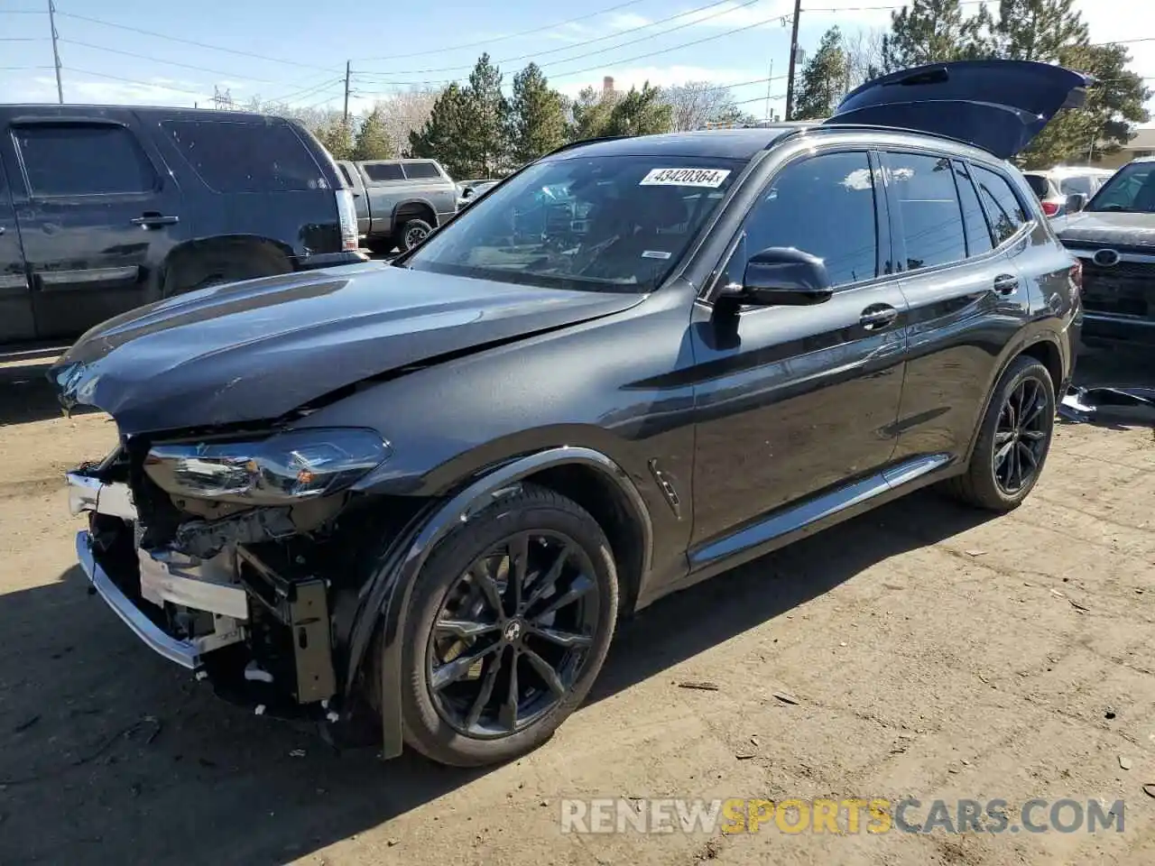 1 Photograph of a damaged car 5UX53DP06R9U90669 BMW X3 2024