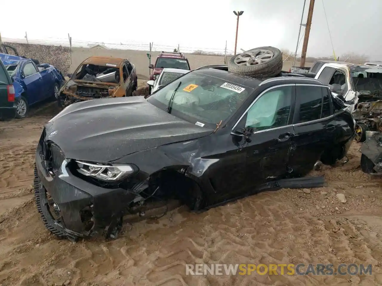 1 Photograph of a damaged car 5UX53DP07R9U23496 BMW X3 2024