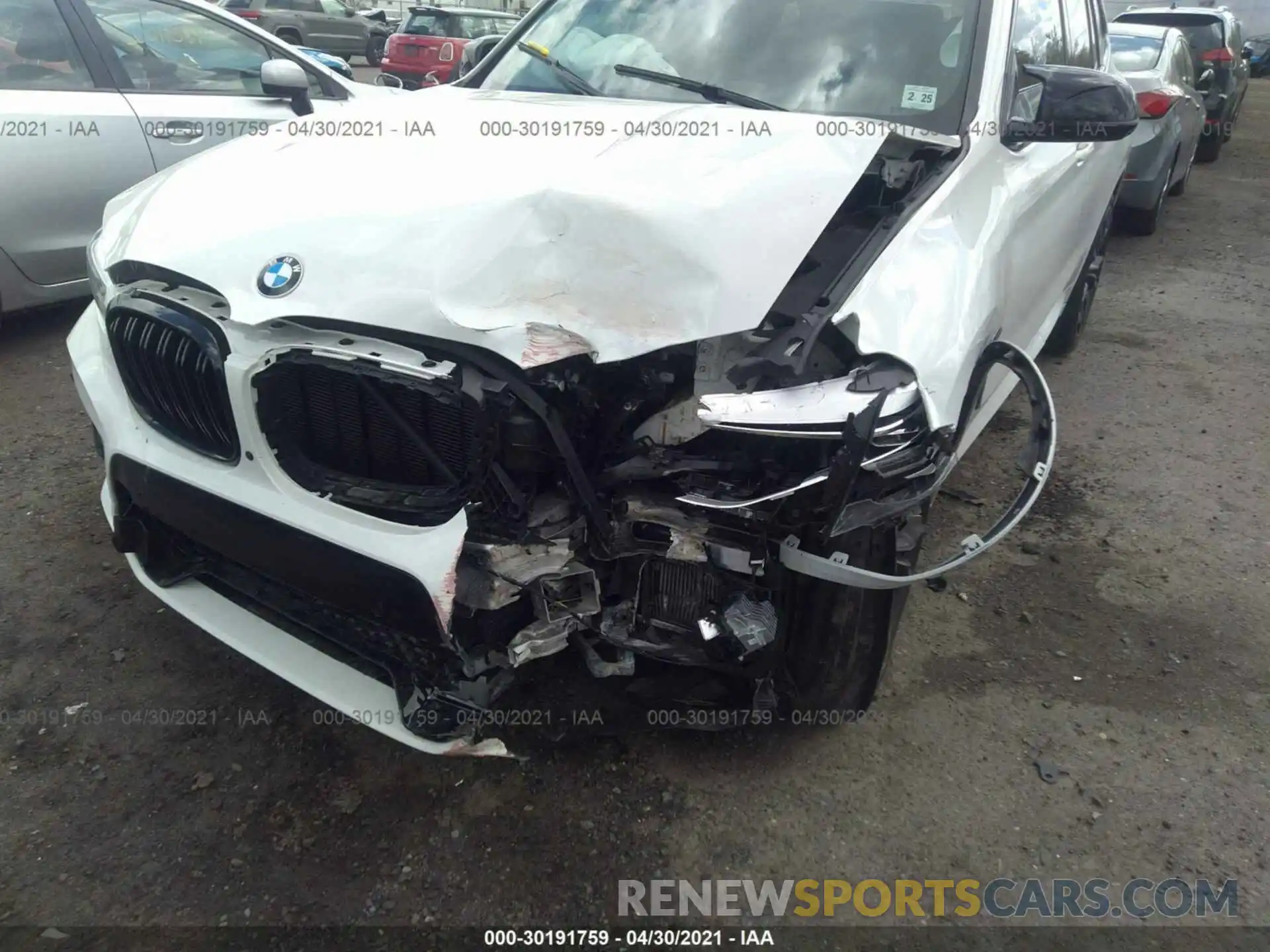 6 Photograph of a damaged car 5YMTS0C00L9B55080 BMW X3 M 2020