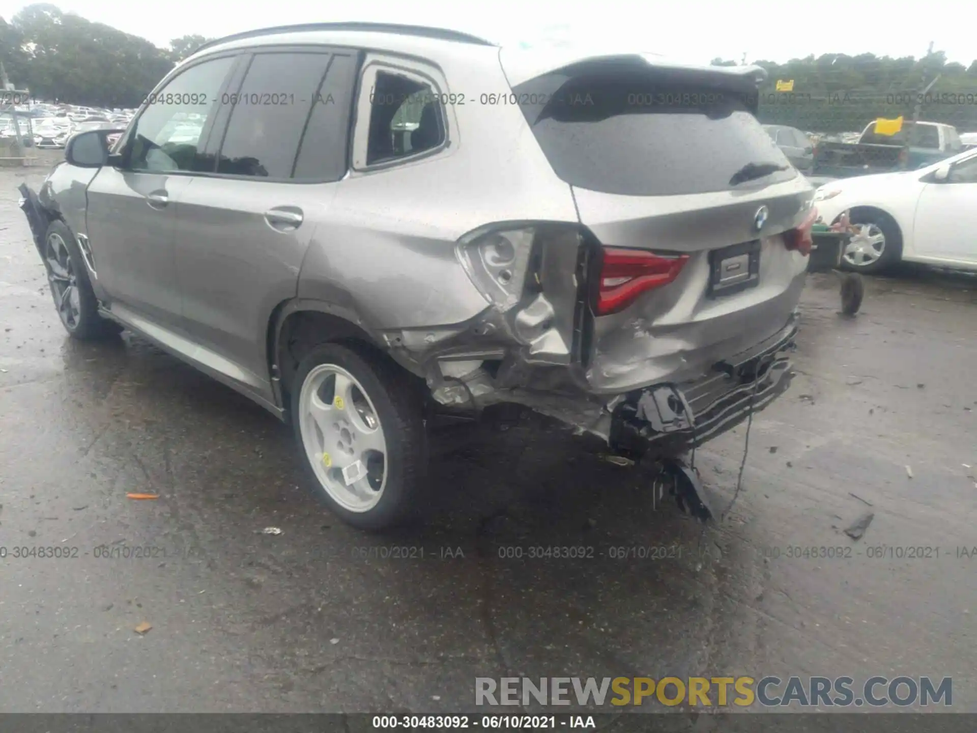 6 Photograph of a damaged car 5YMTS0C01L9B23691 BMW X3 M 2020