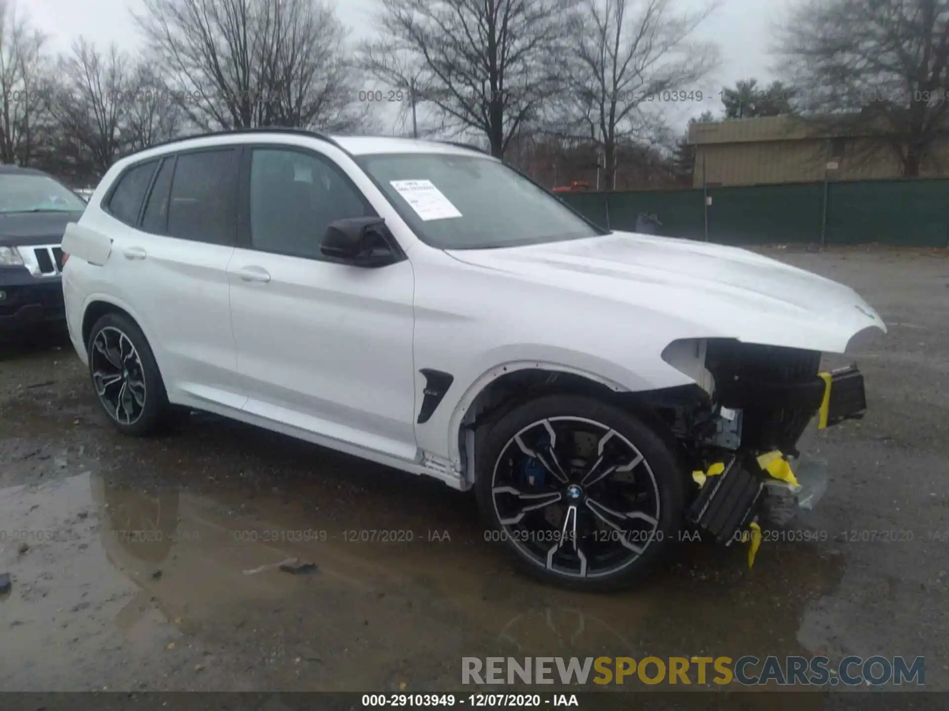 1 Photograph of a damaged car 5YMTS0C01L9B69795 BMW X3 M 2020