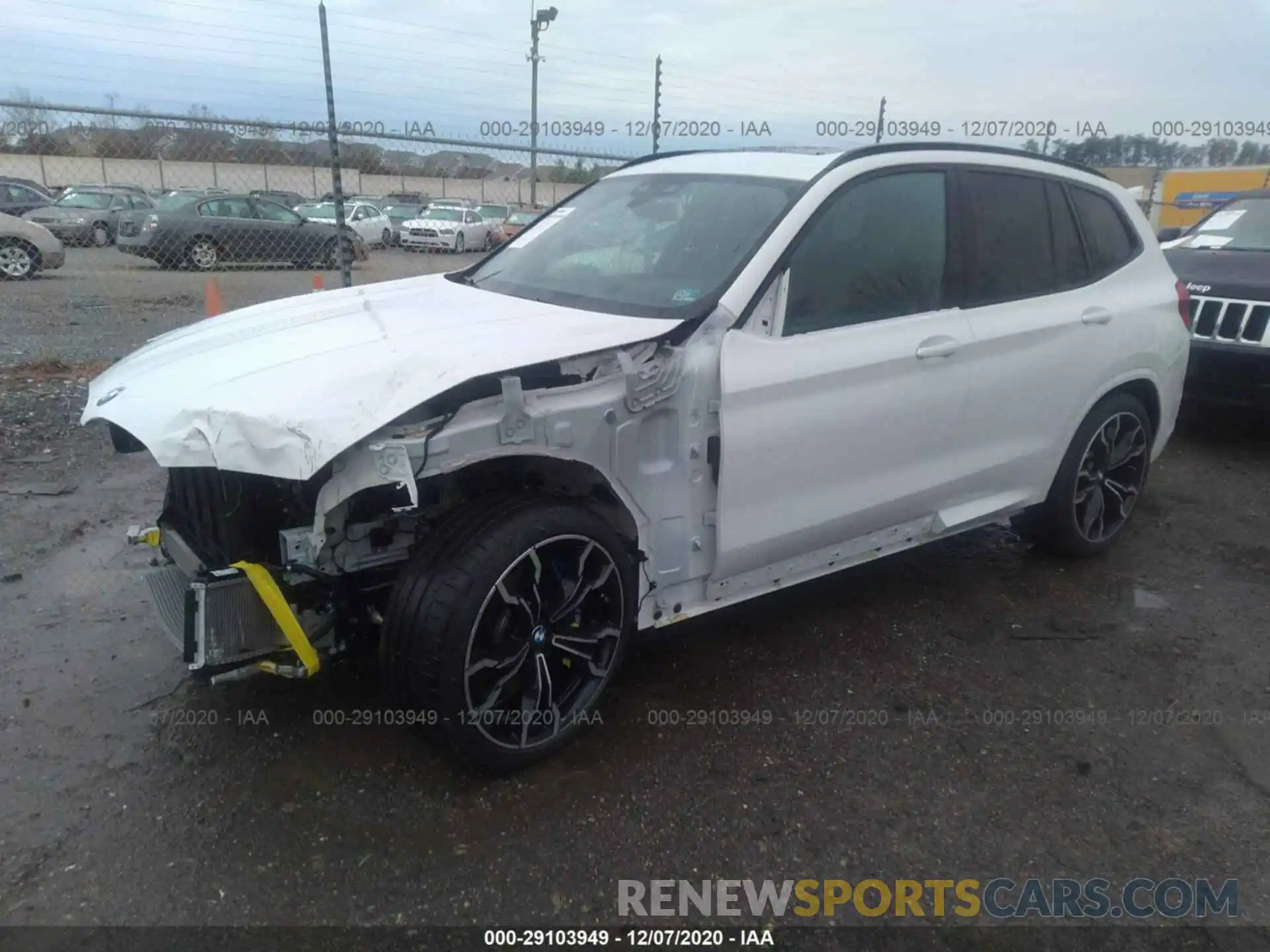 2 Photograph of a damaged car 5YMTS0C01L9B69795 BMW X3 M 2020