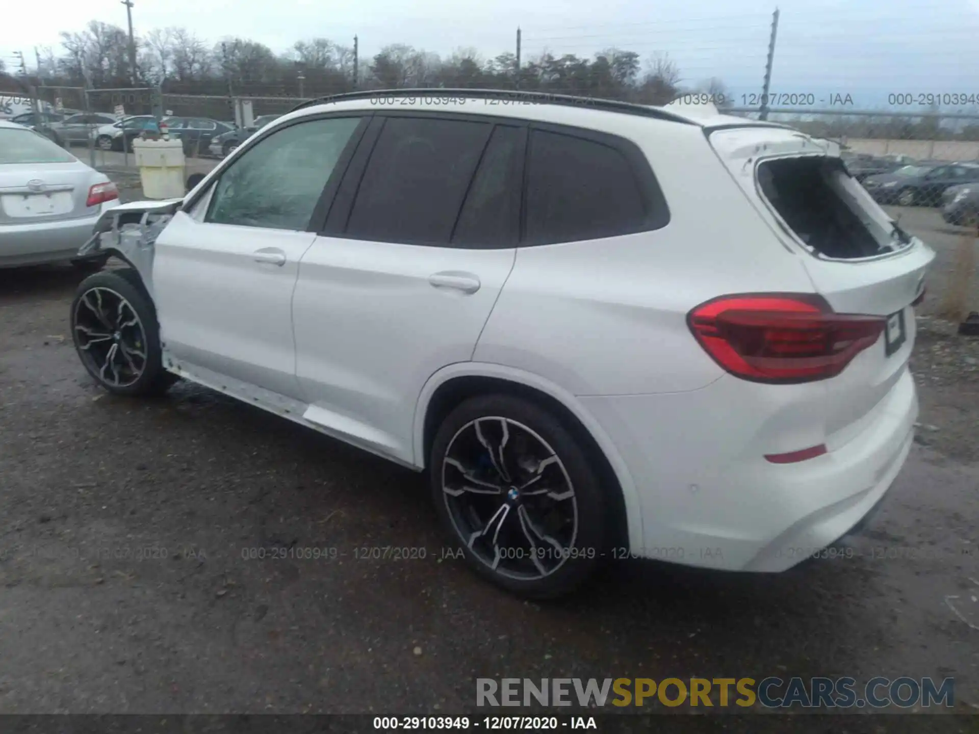 3 Фотография поврежденного автомобиля 5YMTS0C01L9B69795 BMW X3 M 2020