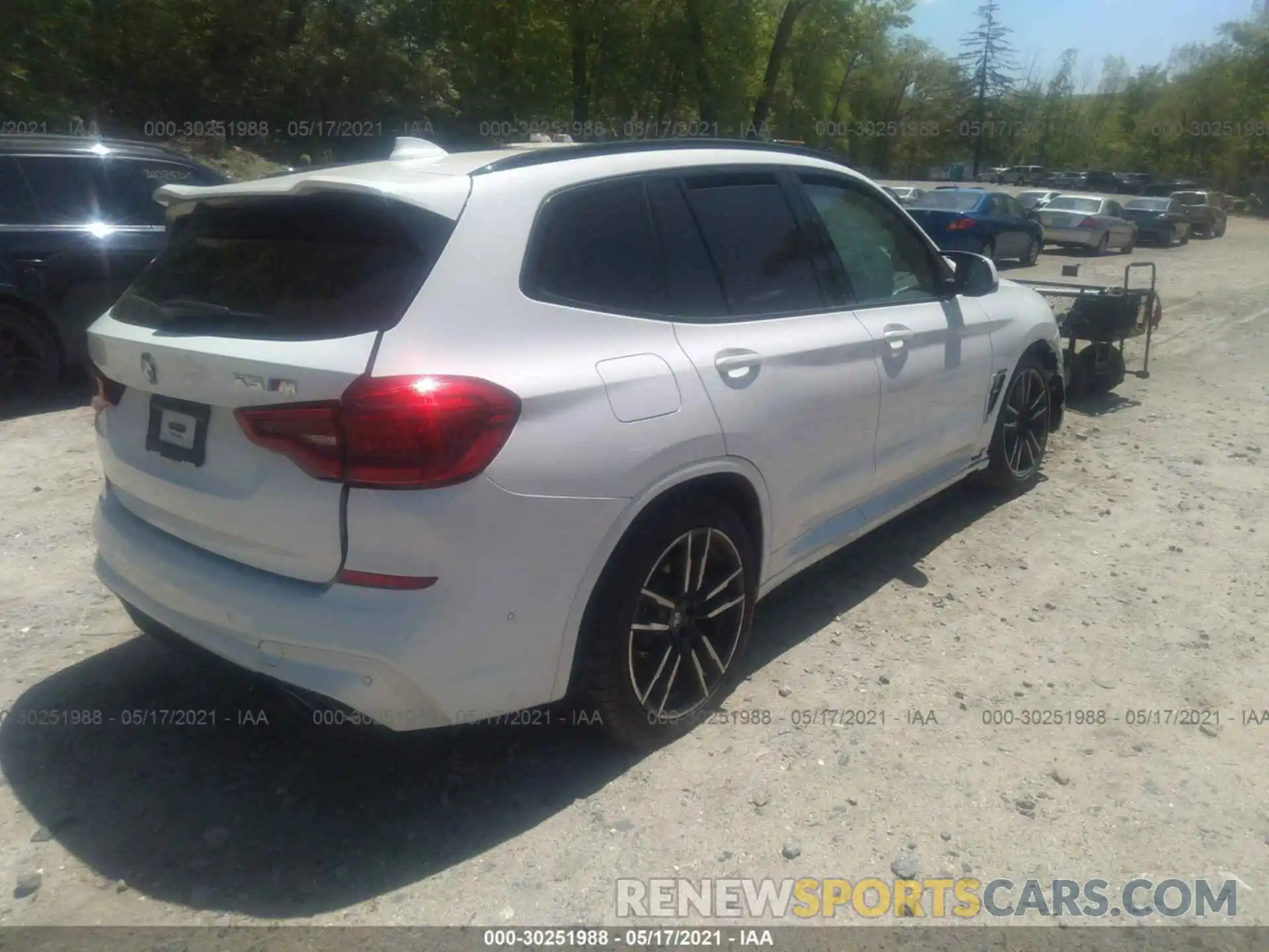 4 Фотография поврежденного автомобиля 5YMTS0C01LLT10493 BMW X3 M 2020