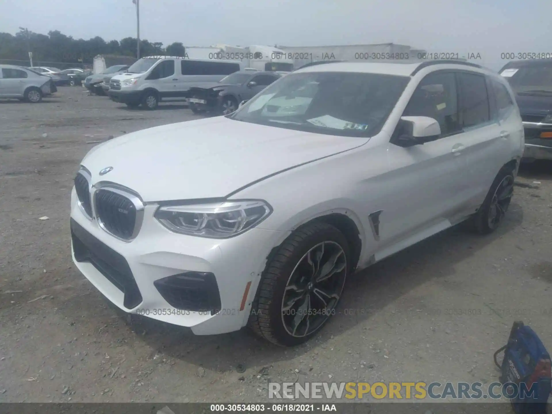 2 Photograph of a damaged car 5YMTS0C01LLT11093 BMW X3 M 2020