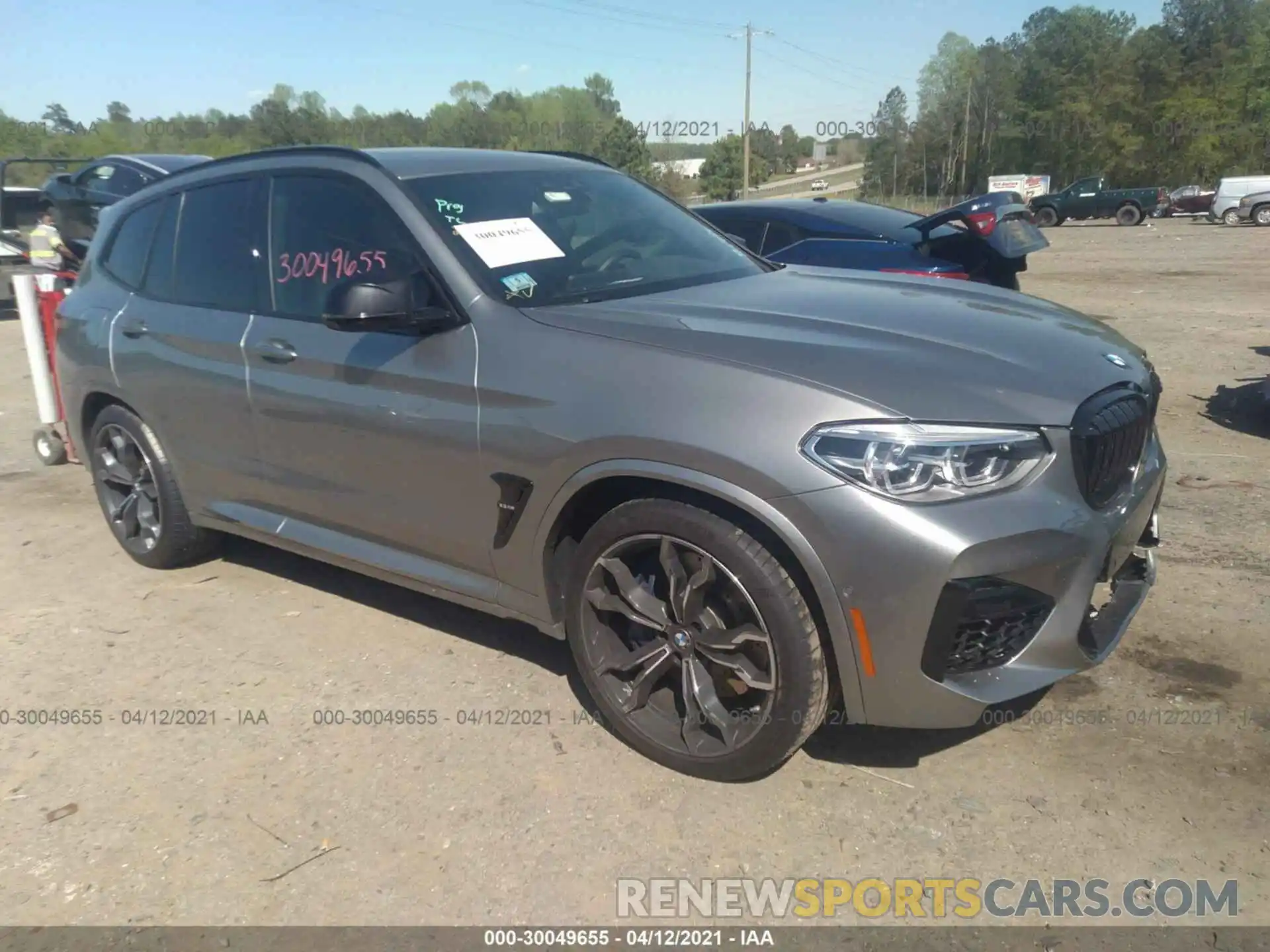 1 Photograph of a damaged car 5YMTS0C02L9B74469 BMW X3 M 2020