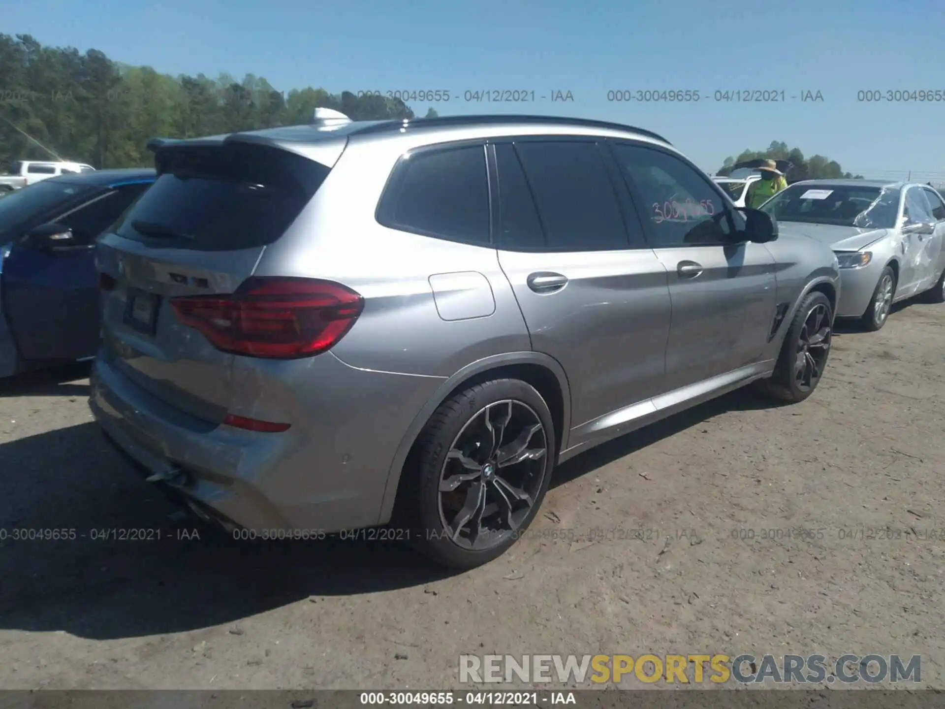 4 Фотография поврежденного автомобиля 5YMTS0C02L9B74469 BMW X3 M 2020