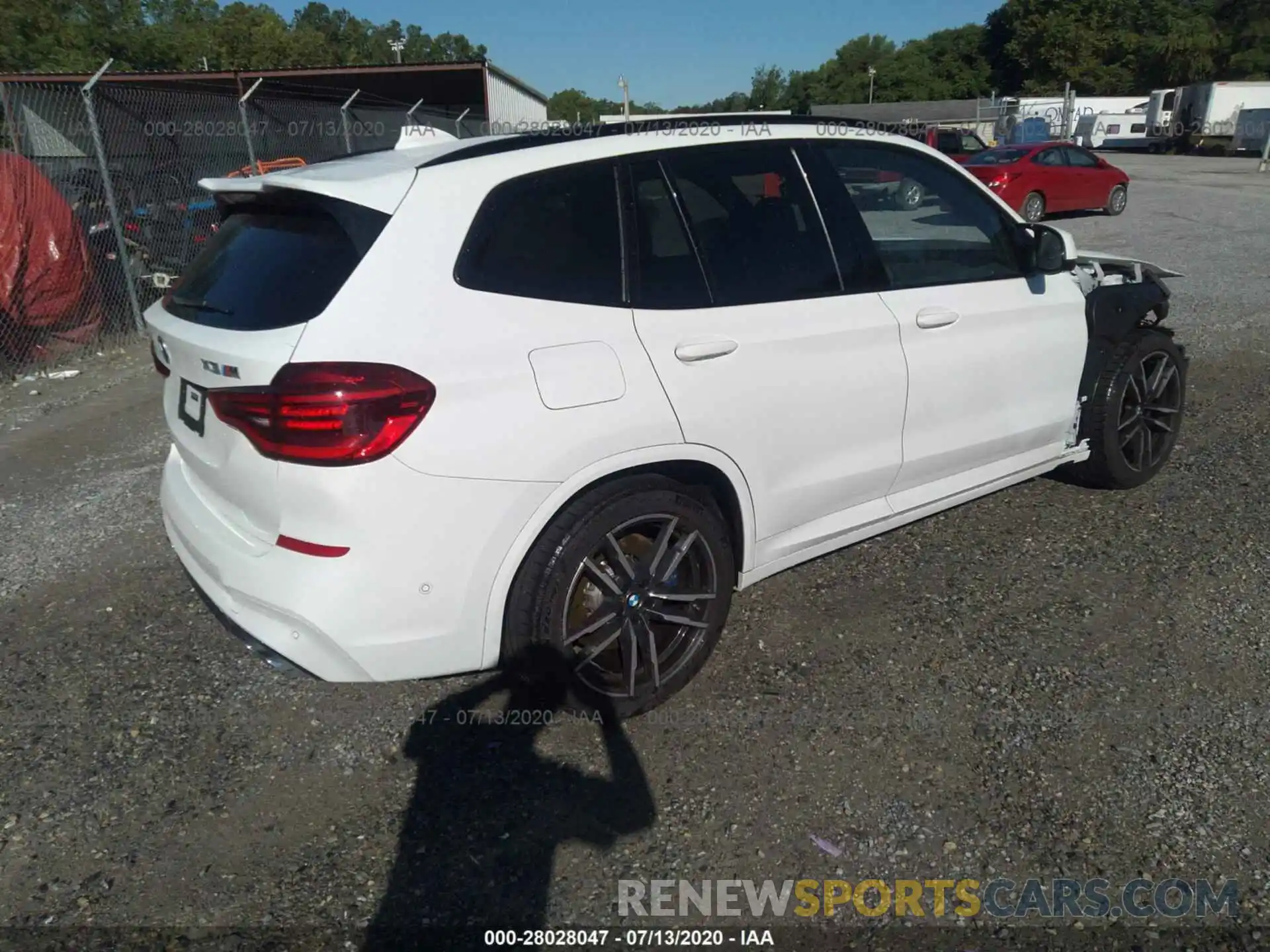 4 Фотография поврежденного автомобиля 5YMTS0C02L9B76965 BMW X3 M 2020