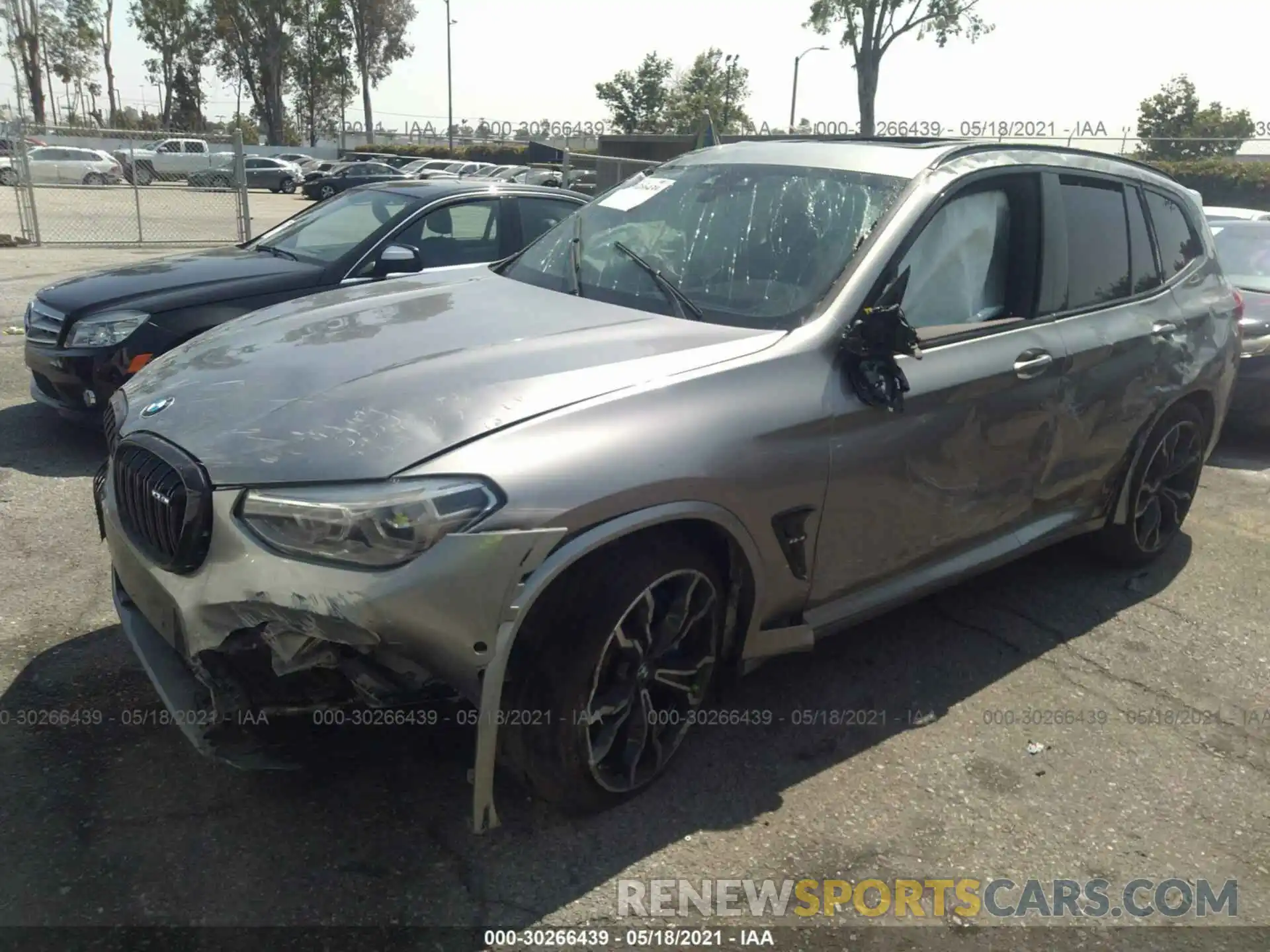 2 Photograph of a damaged car 5YMTS0C02L9C26554 BMW X3 M 2020