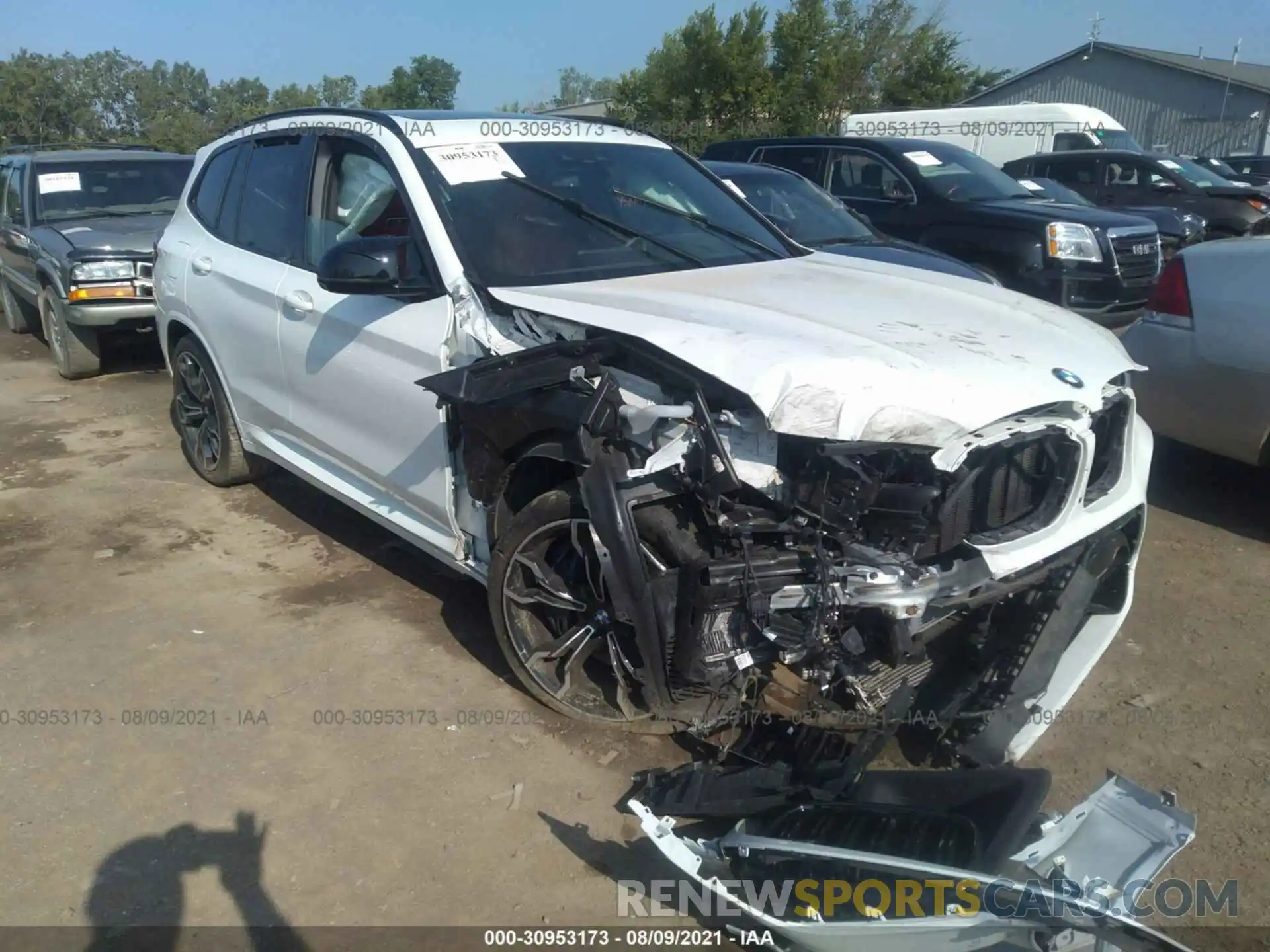 1 Photograph of a damaged car 5YMTS0C02LLT09904 BMW X3 M 2020