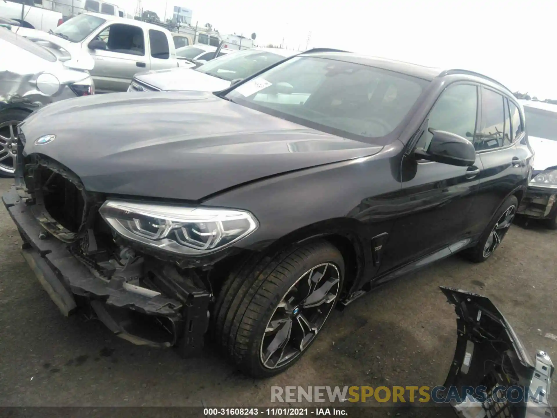 2 Photograph of a damaged car 5YMTS0C02LLT10552 BMW X3 M 2020