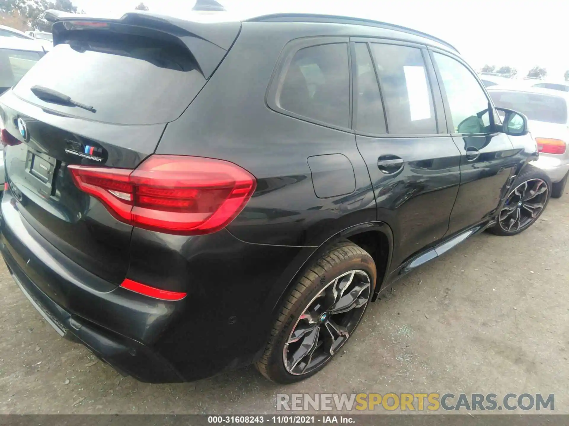 4 Фотография поврежденного автомобиля 5YMTS0C02LLT10552 BMW X3 M 2020