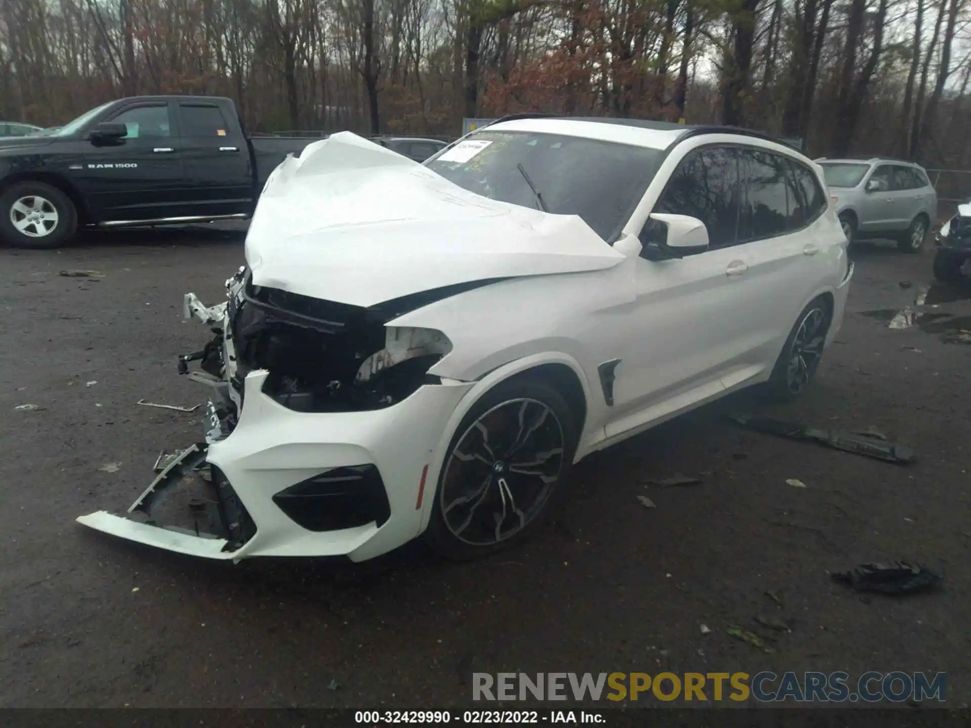 2 Photograph of a damaged car 5YMTS0C03L9B31789 BMW X3 M 2020