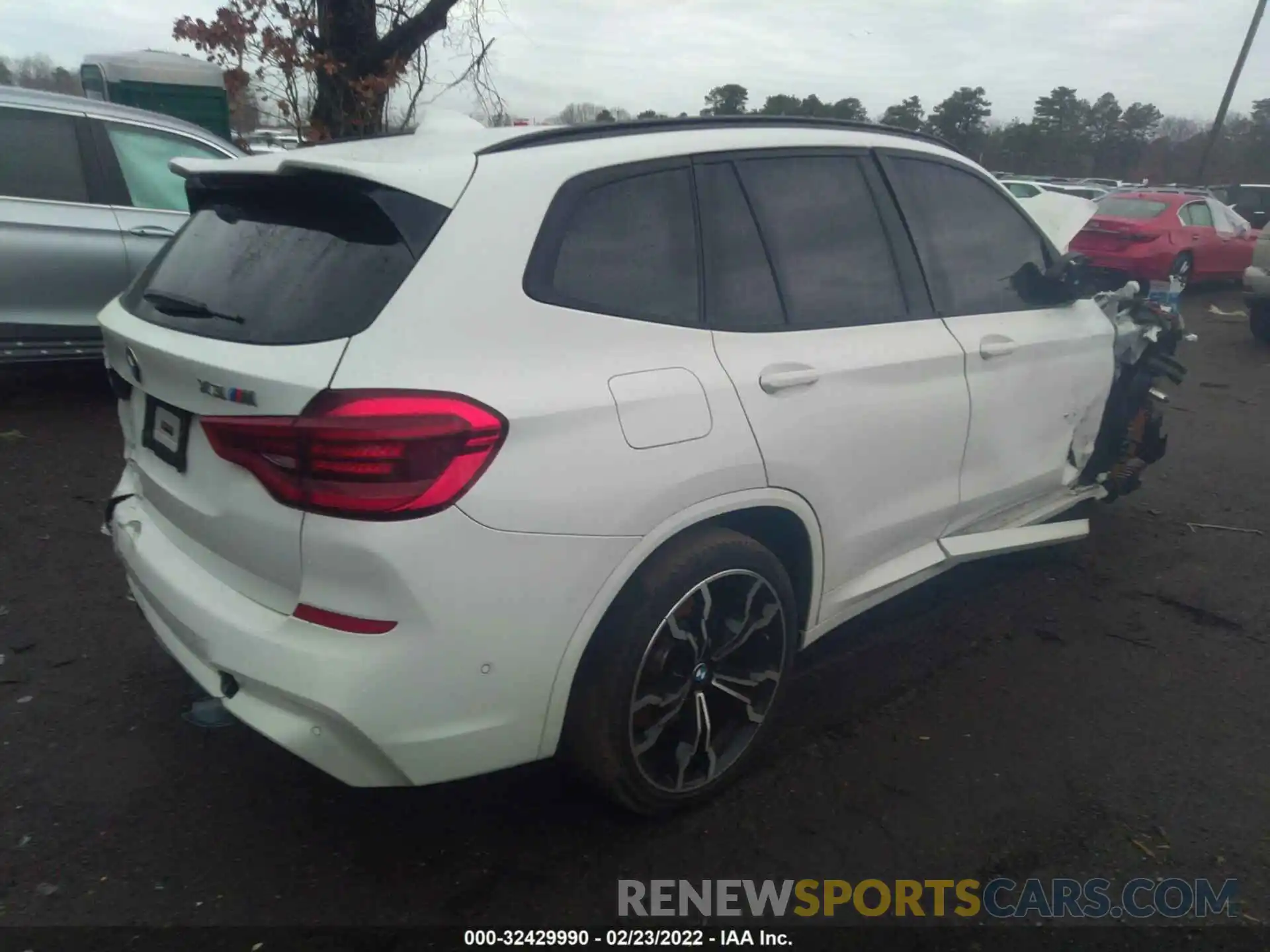 4 Фотография поврежденного автомобиля 5YMTS0C03L9B31789 BMW X3 M 2020