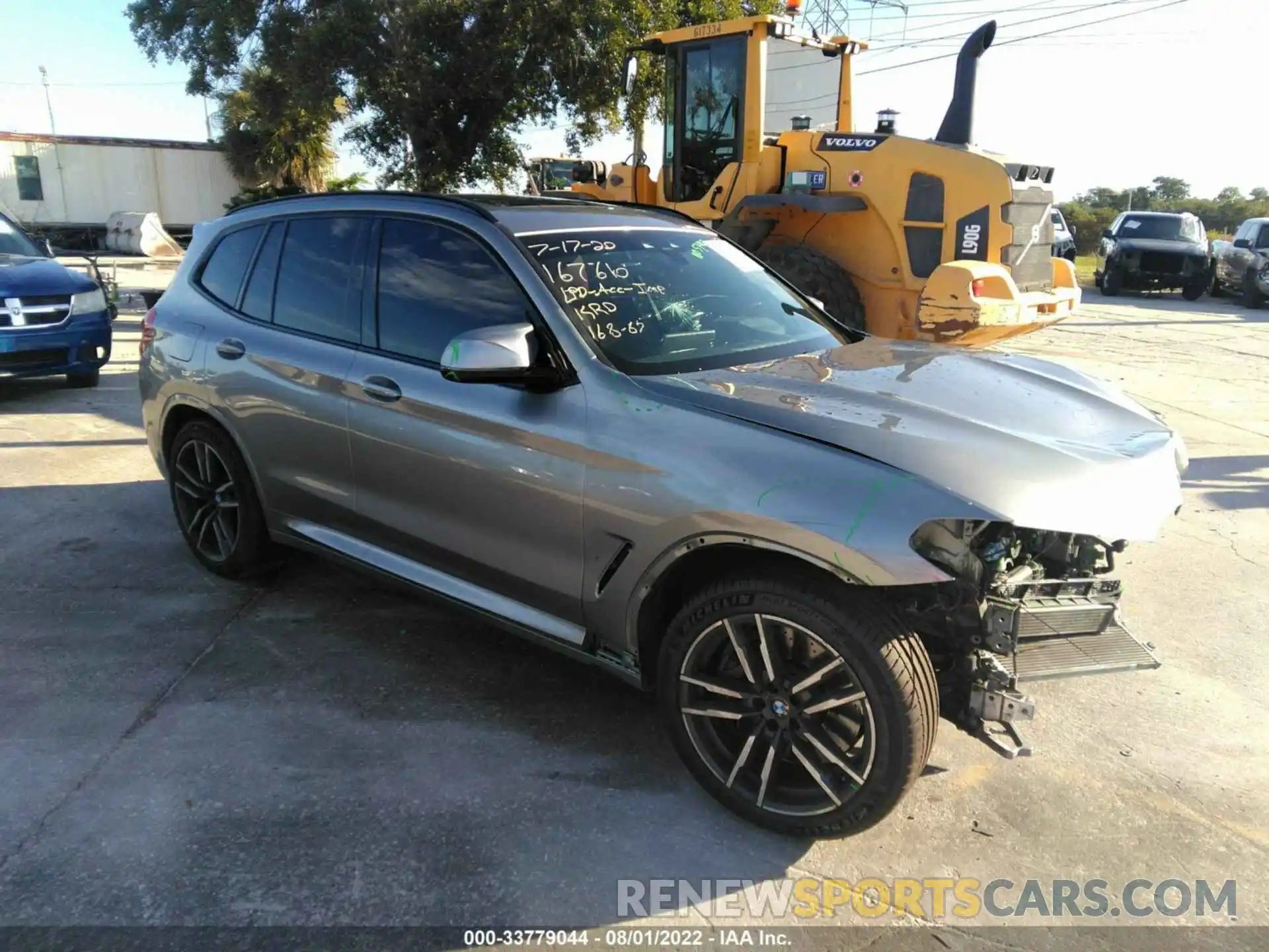 1 Photograph of a damaged car 5YMTS0C03L9B47524 BMW X3 M 2020