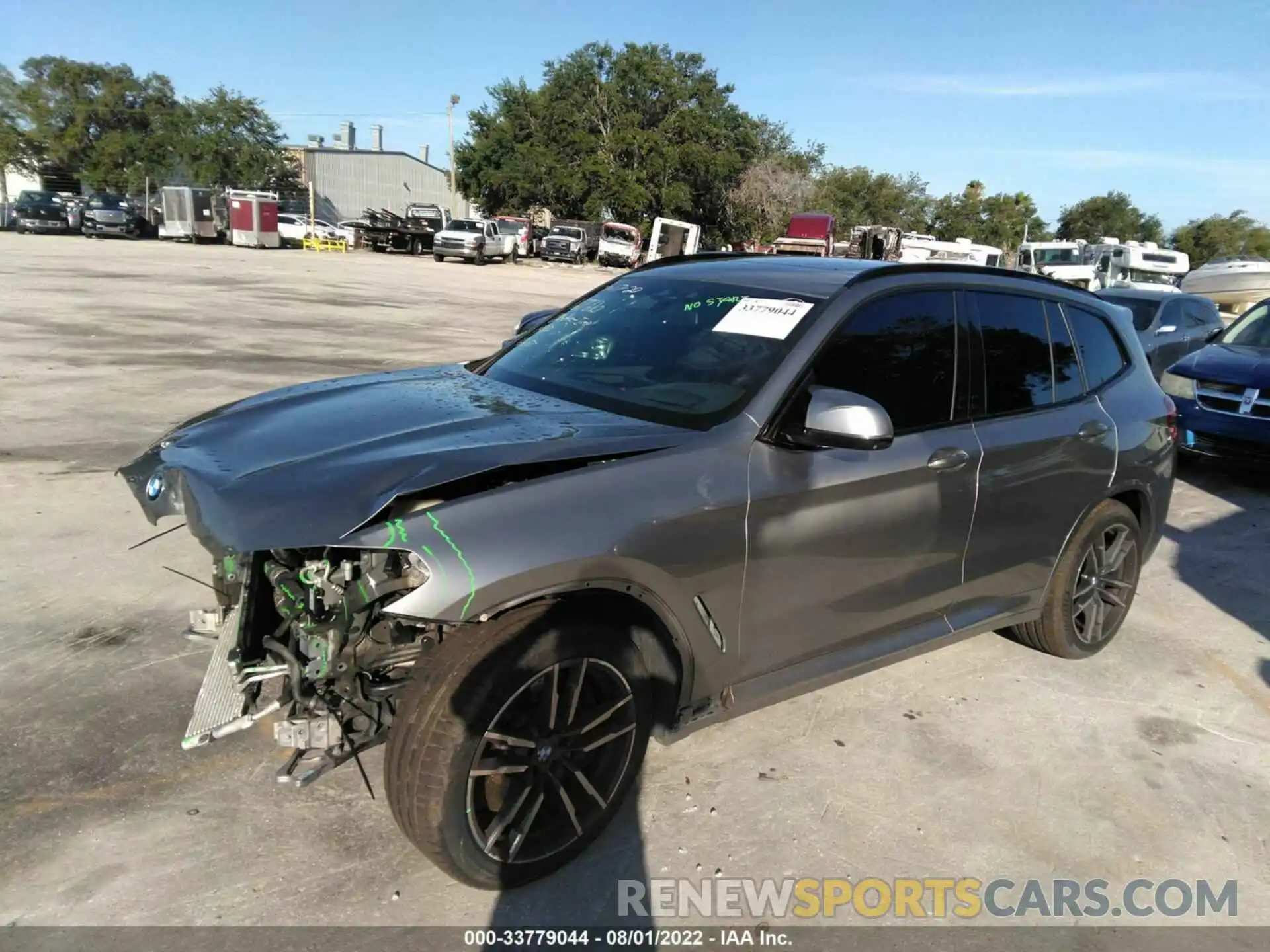 2 Photograph of a damaged car 5YMTS0C03L9B47524 BMW X3 M 2020