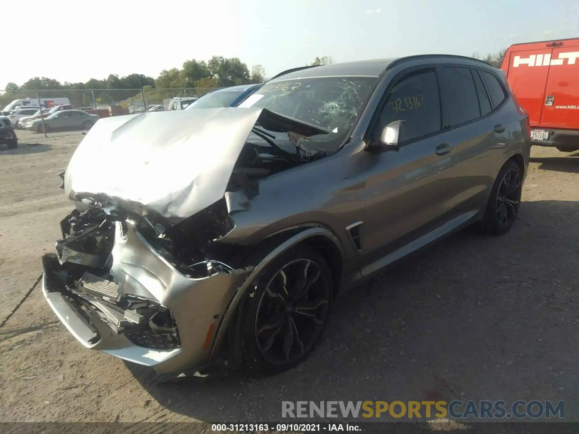 2 Photograph of a damaged car 5YMTS0C04L9B12331 BMW X3 M 2020