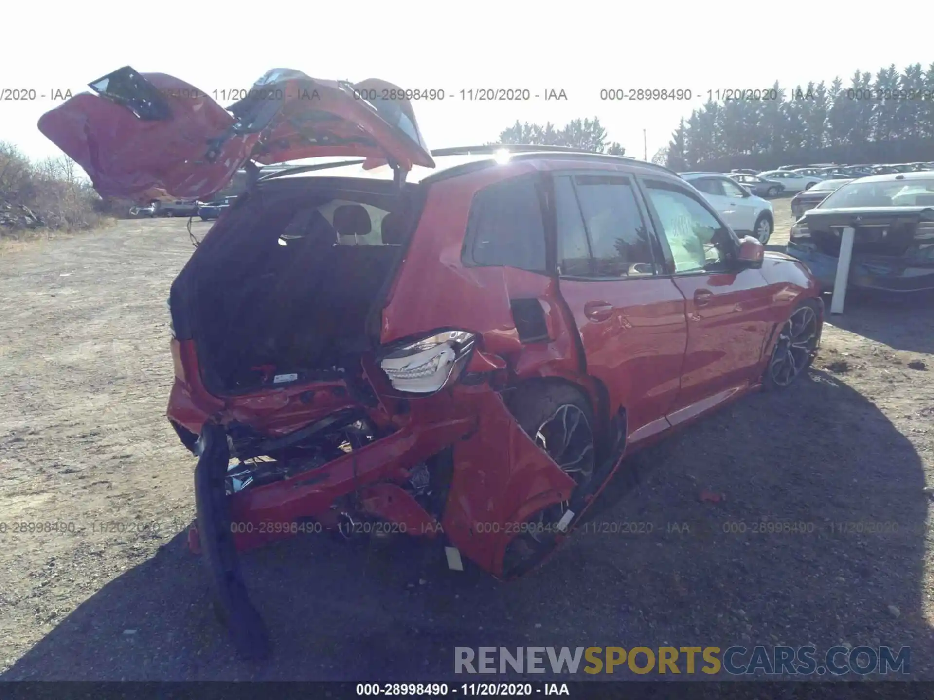 4 Photograph of a damaged car 5YMTS0C04L9C01820 BMW X3 M 2020