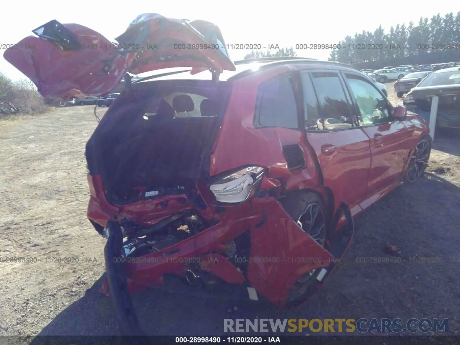 6 Photograph of a damaged car 5YMTS0C04L9C01820 BMW X3 M 2020