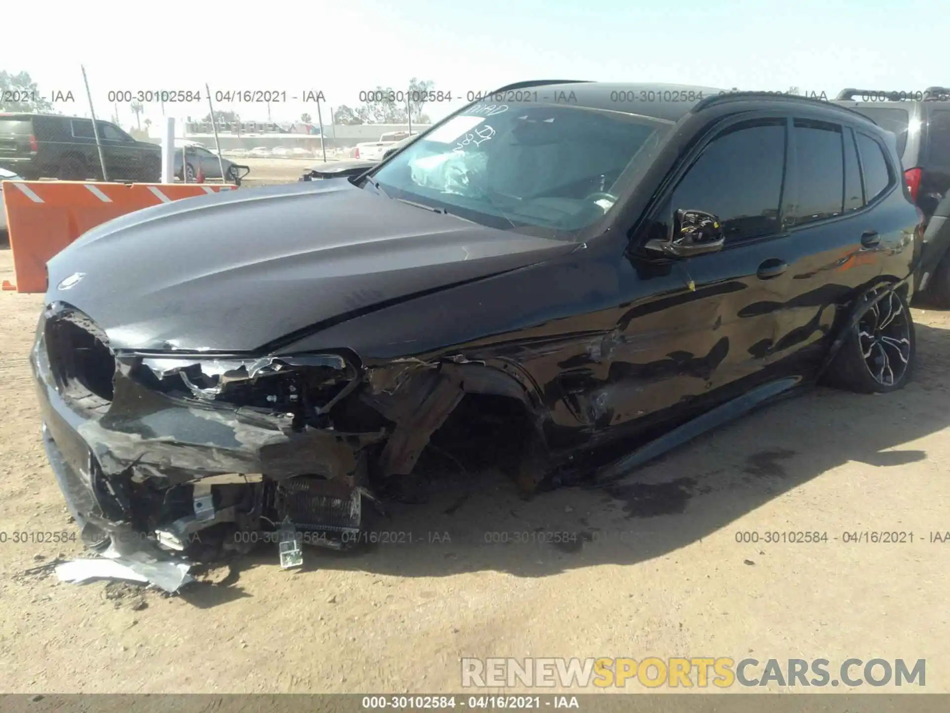 2 Photograph of a damaged car 5YMTS0C05LLT10741 BMW X3 M 2020