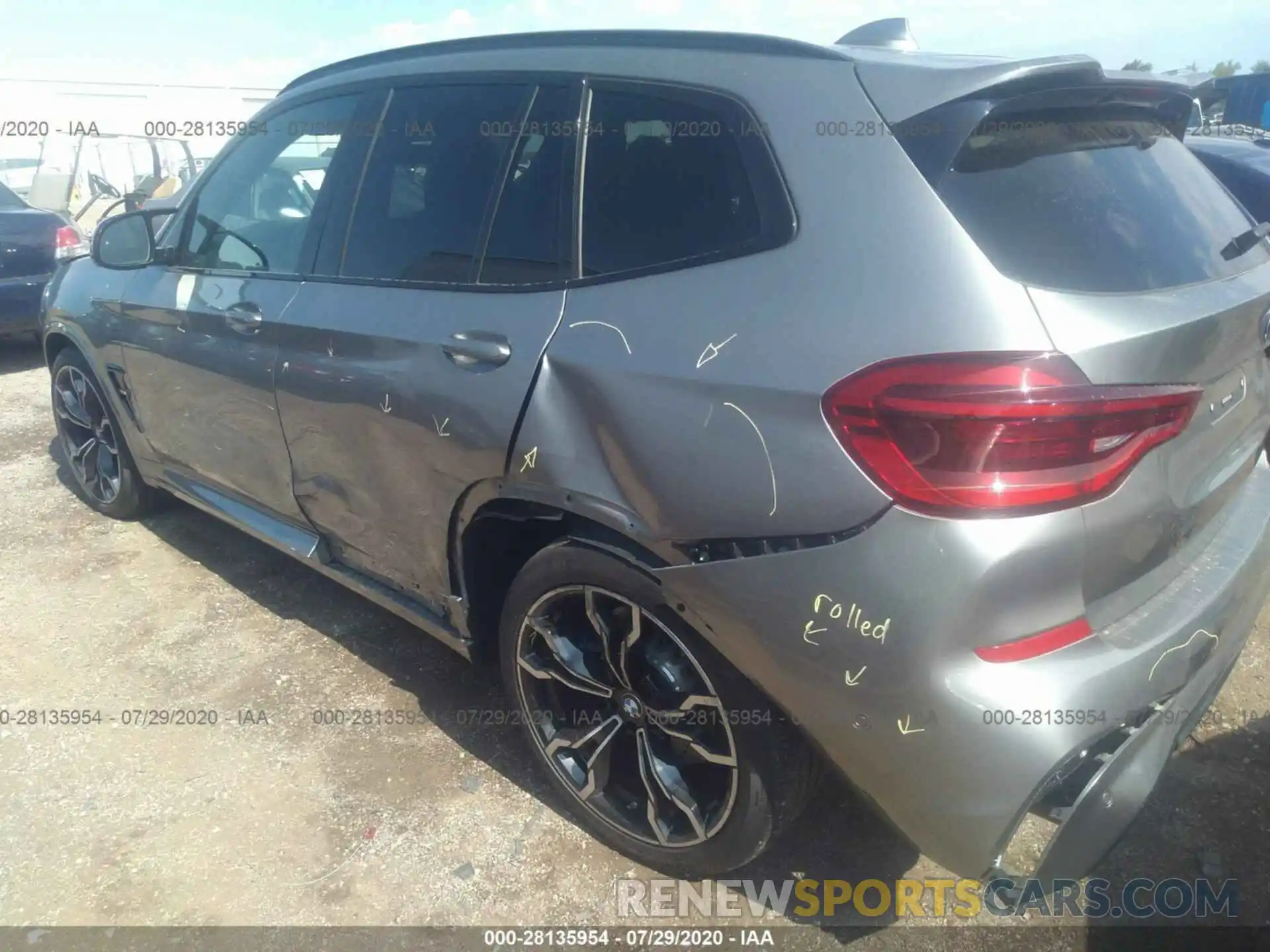 6 Фотография поврежденного автомобиля 5YMTS0C06LLA57710 BMW X3 M 2020