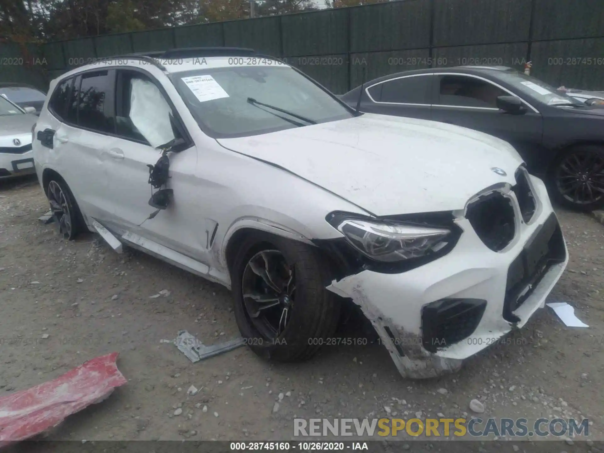 1 Photograph of a damaged car 5YMTS0C06LLT10019 BMW X3 M 2020