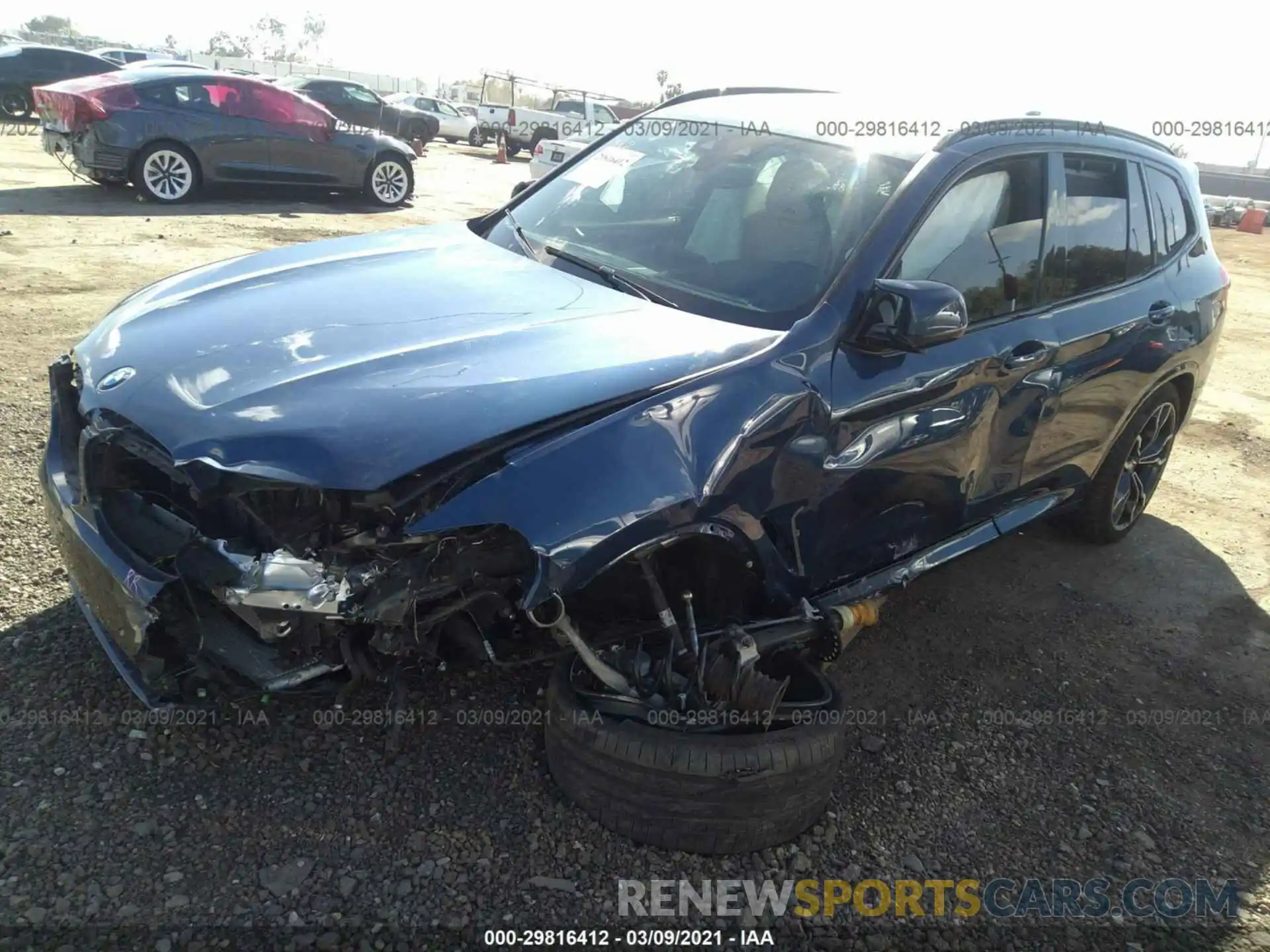 2 Фотография поврежденного автомобиля 5YMTS0C08L9B47311 BMW X3 M 2020