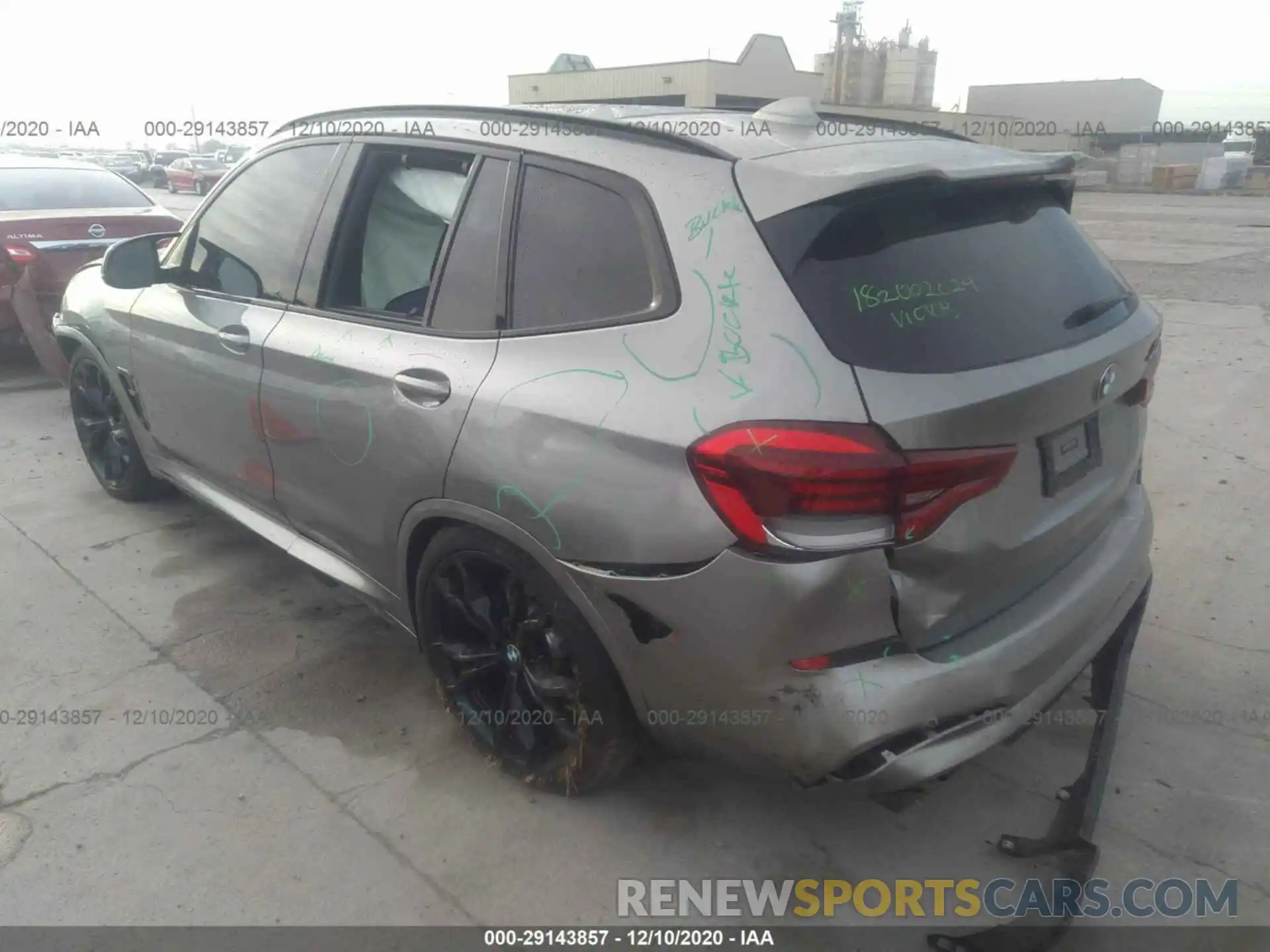 3 Photograph of a damaged car 5YMTS0C08LLA57711 BMW X3 M 2020