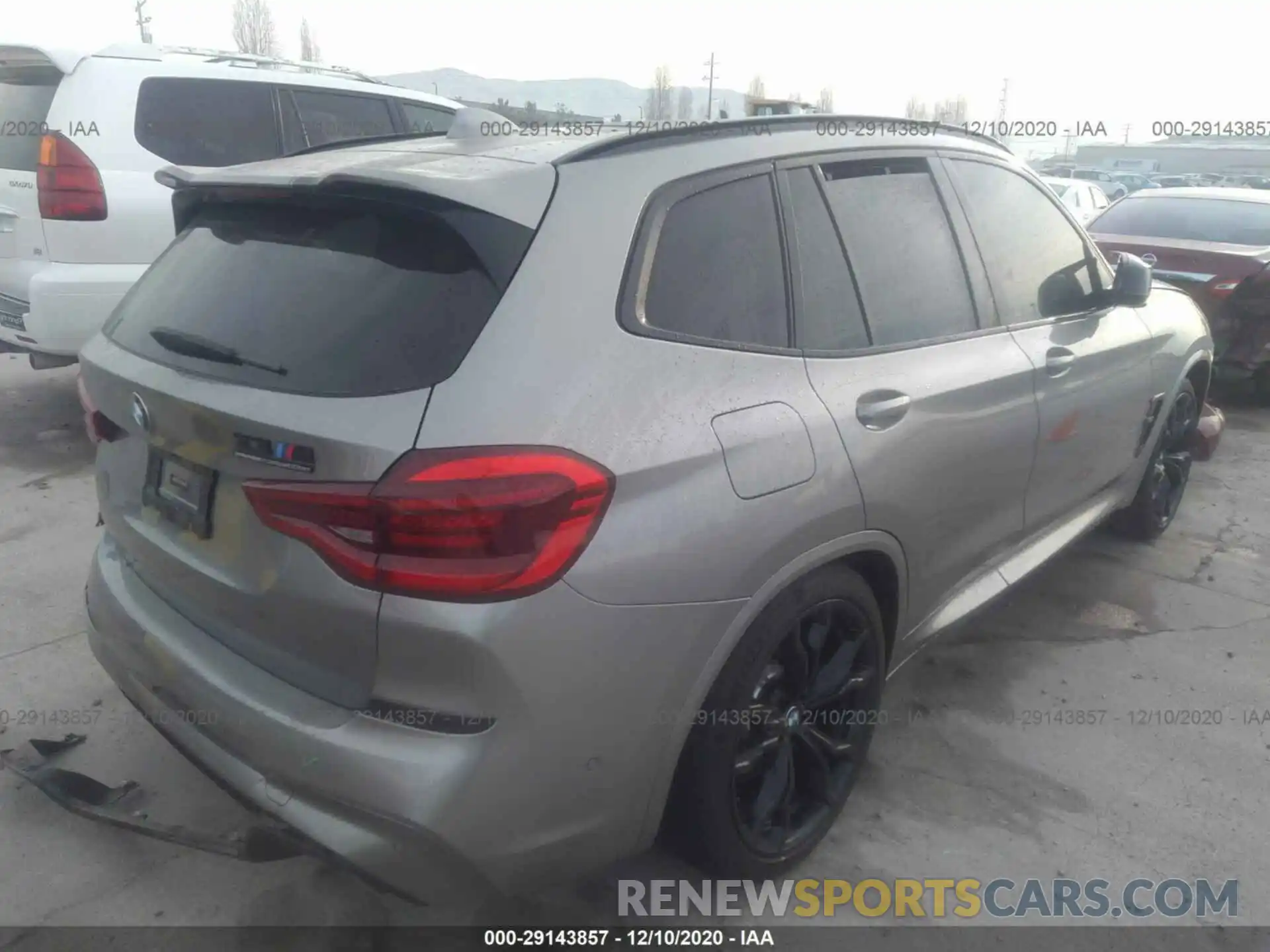 4 Фотография поврежденного автомобиля 5YMTS0C08LLA57711 BMW X3 M 2020