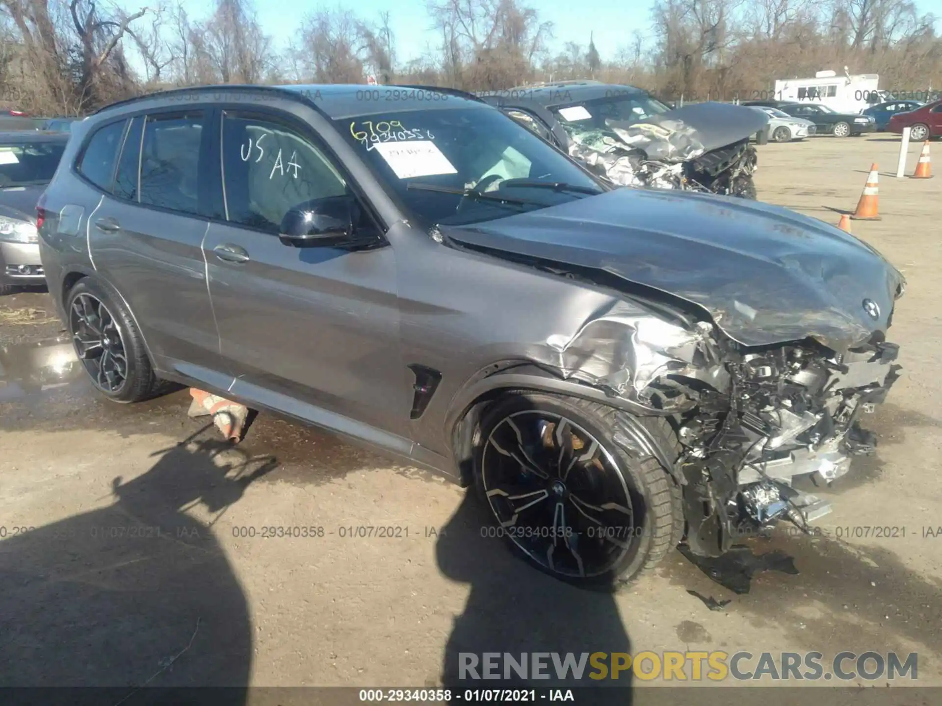 1 Photograph of a damaged car 5YMTS0C08LLA58034 BMW X3 M 2020