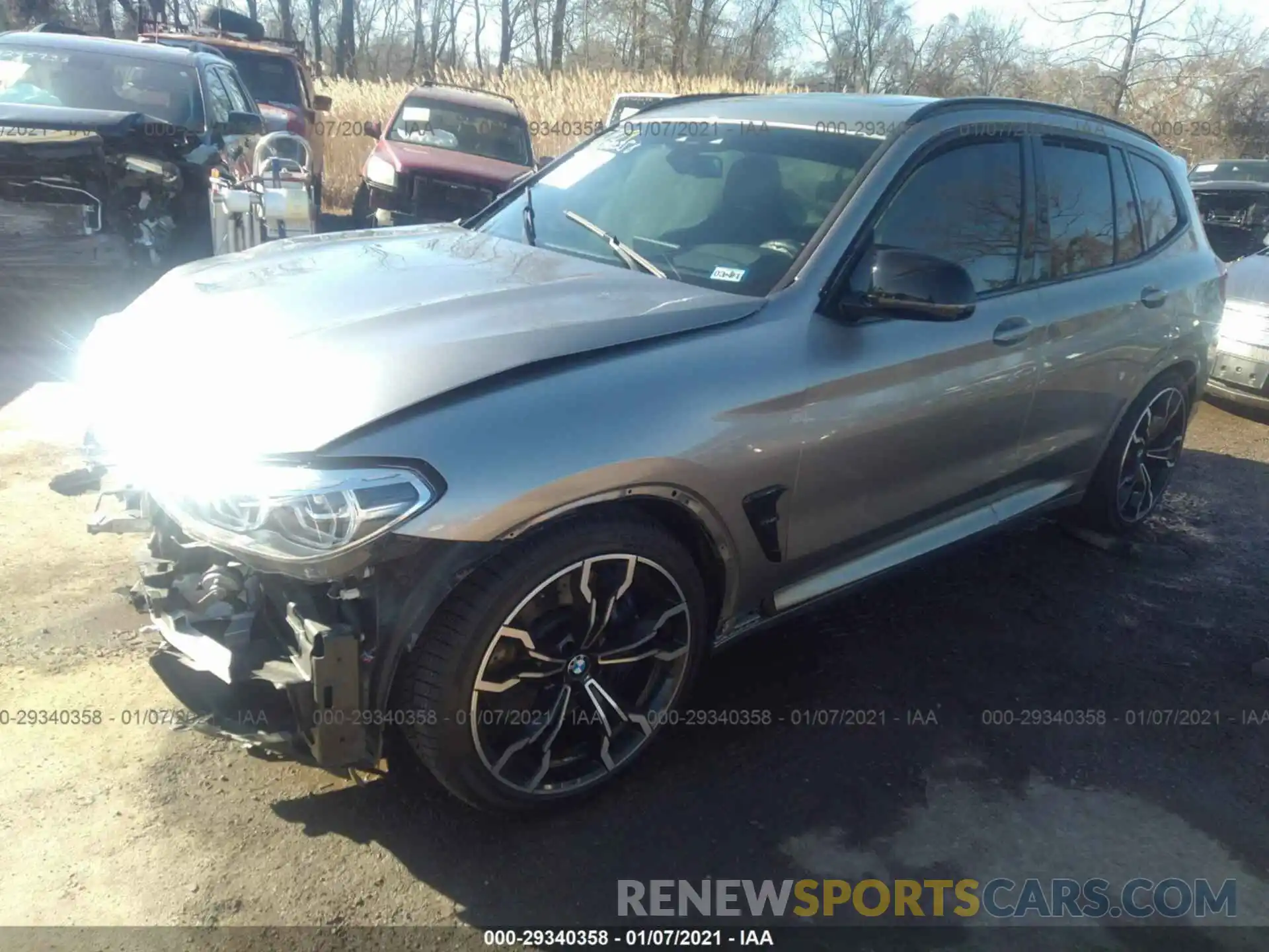 2 Photograph of a damaged car 5YMTS0C08LLA58034 BMW X3 M 2020